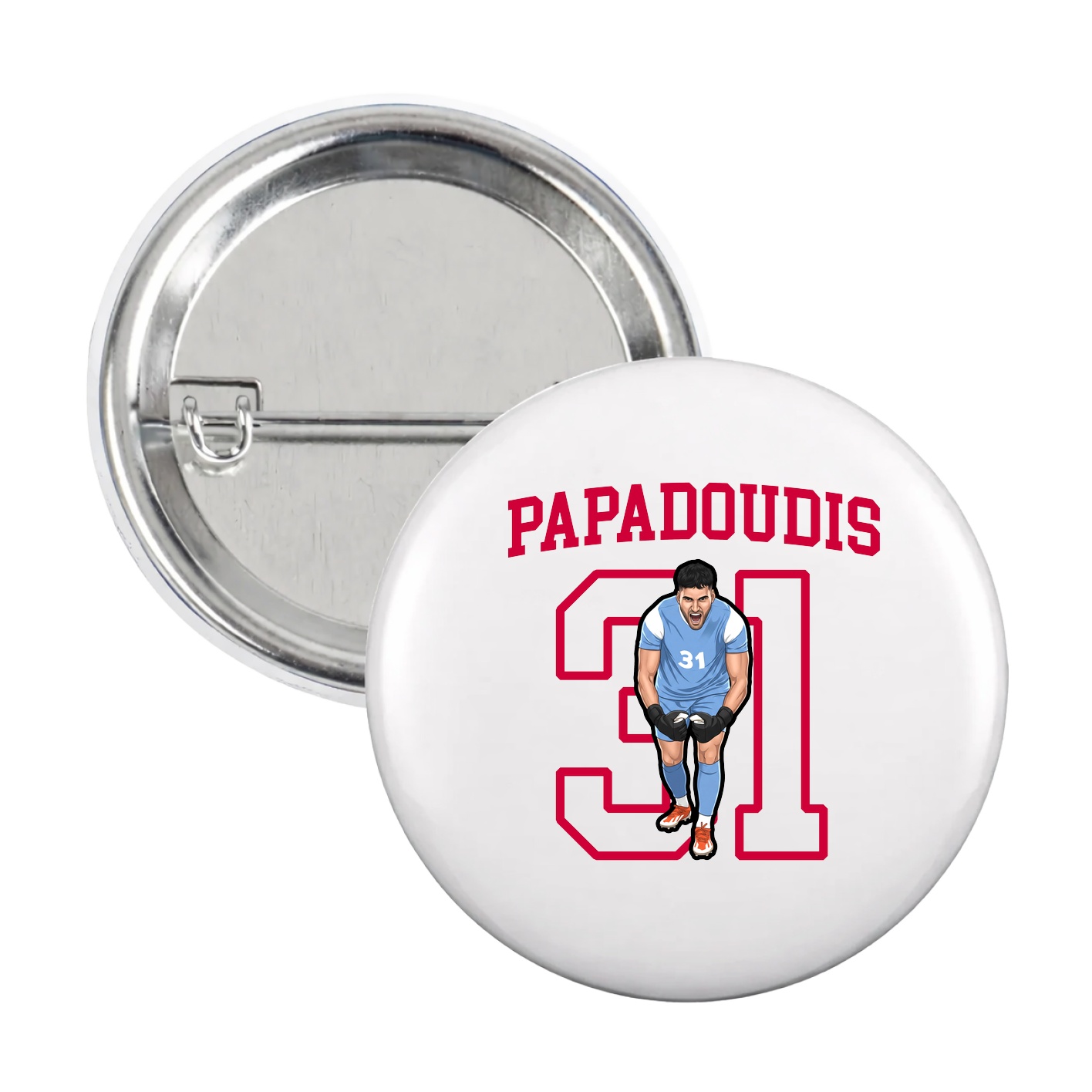 Game Day Button — Shirsey in White