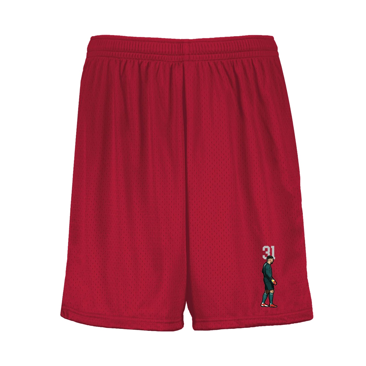 Shorts — Number Top in Red