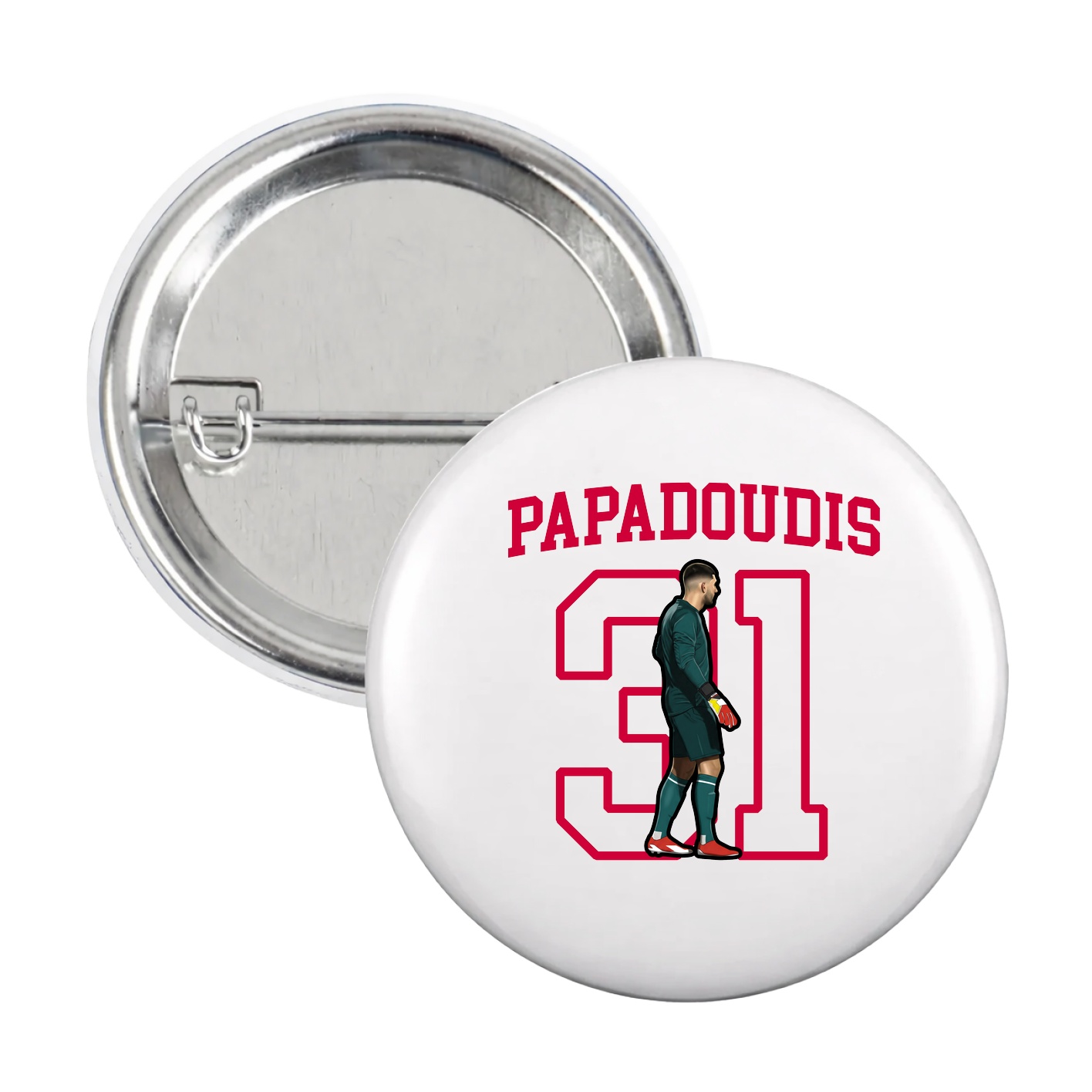 Game Day Button — Shirsey in White