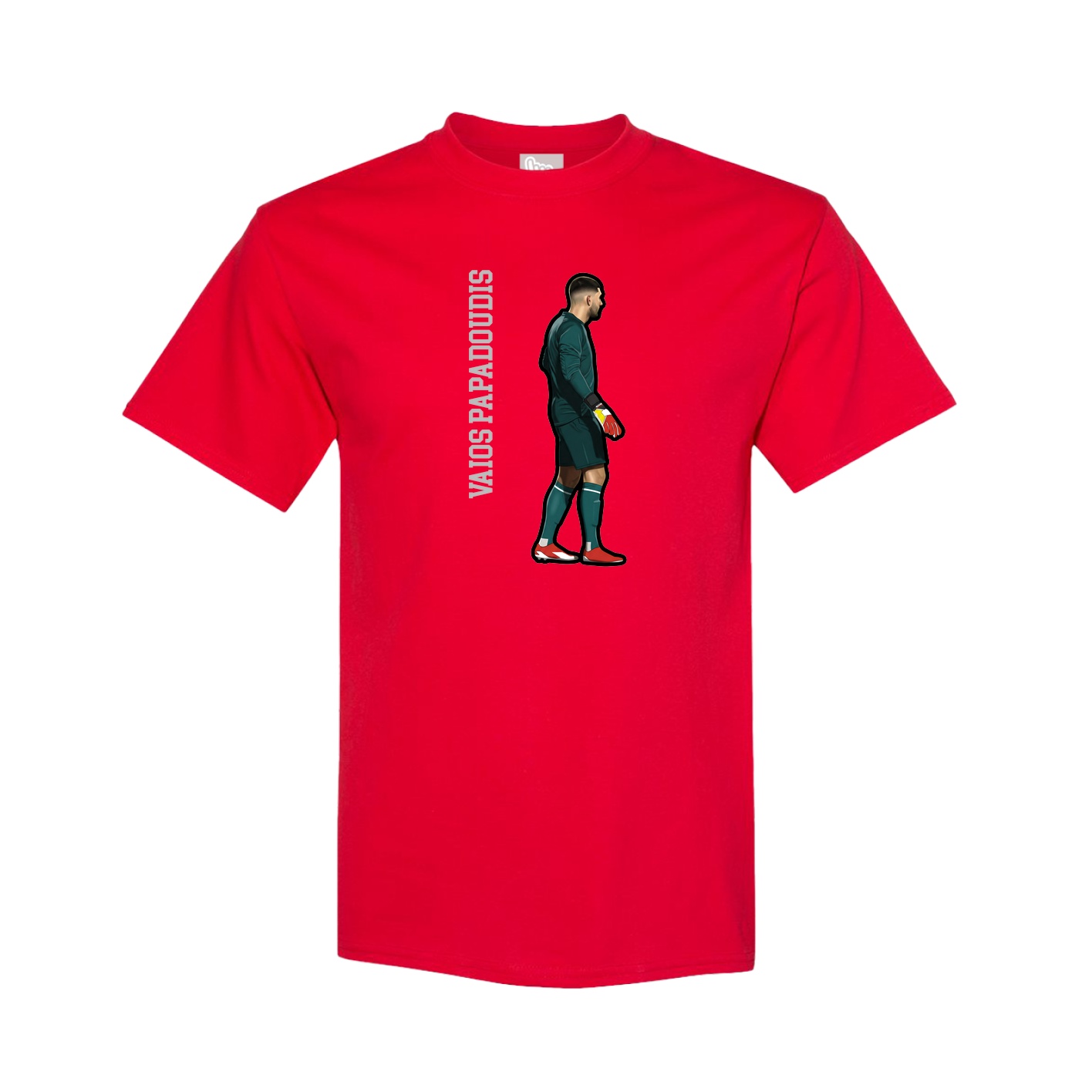 Youth Tee — Name Vertical in Red