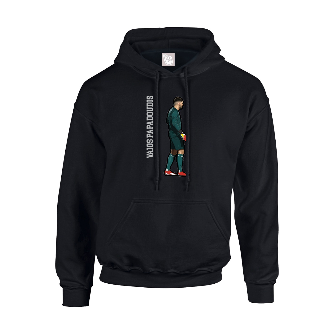 Youth Hoodie — Name Vertical in Black