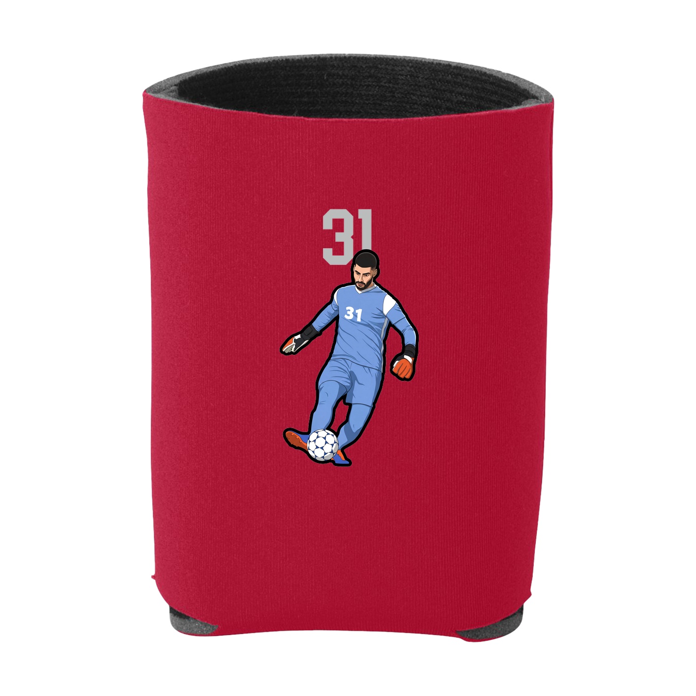 Can Holder — Number Top in Red