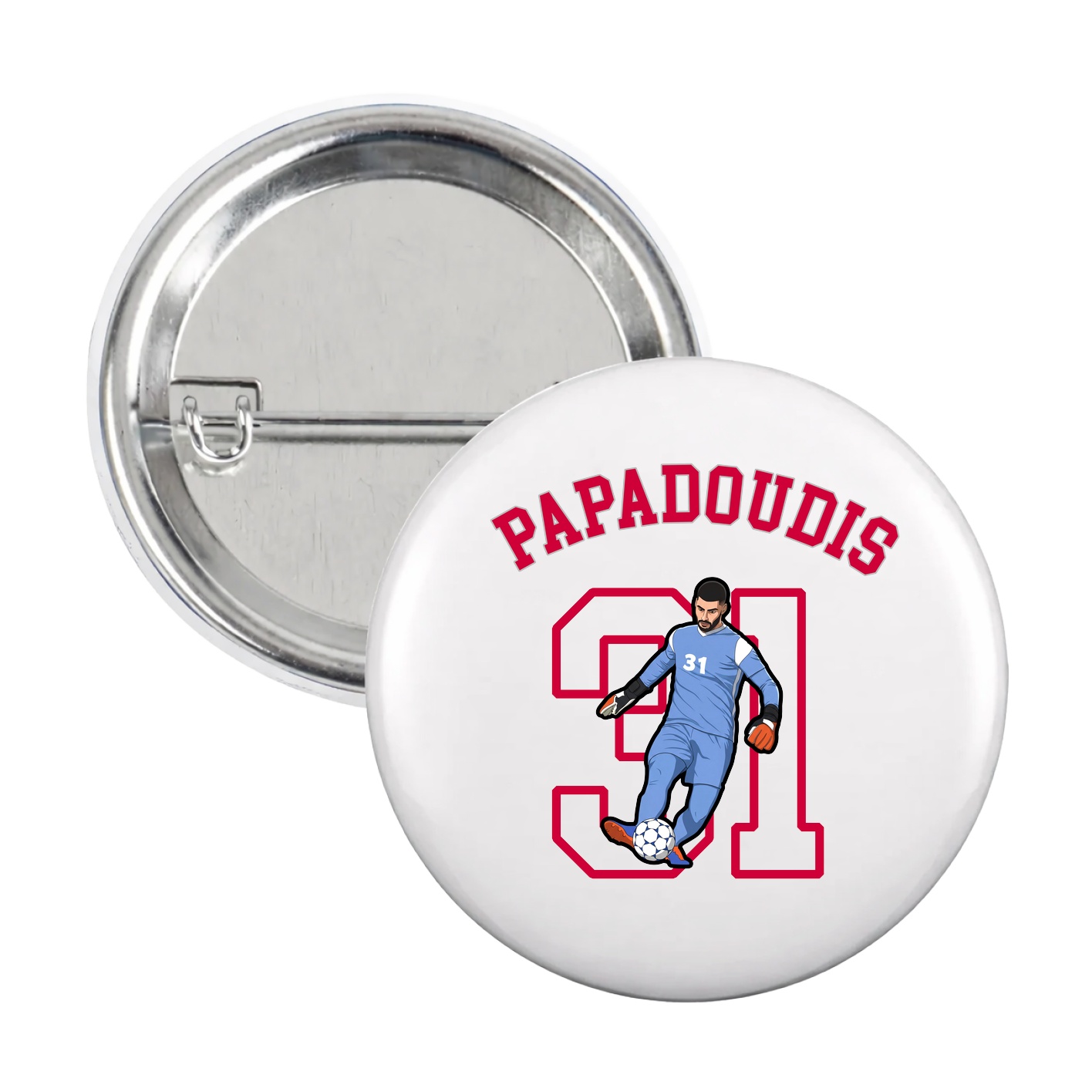 Game Day Button — Shirsey Arch in White