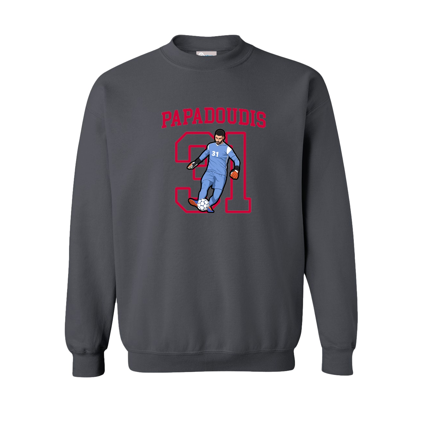 Fleece Crew — Shirsey in Grey