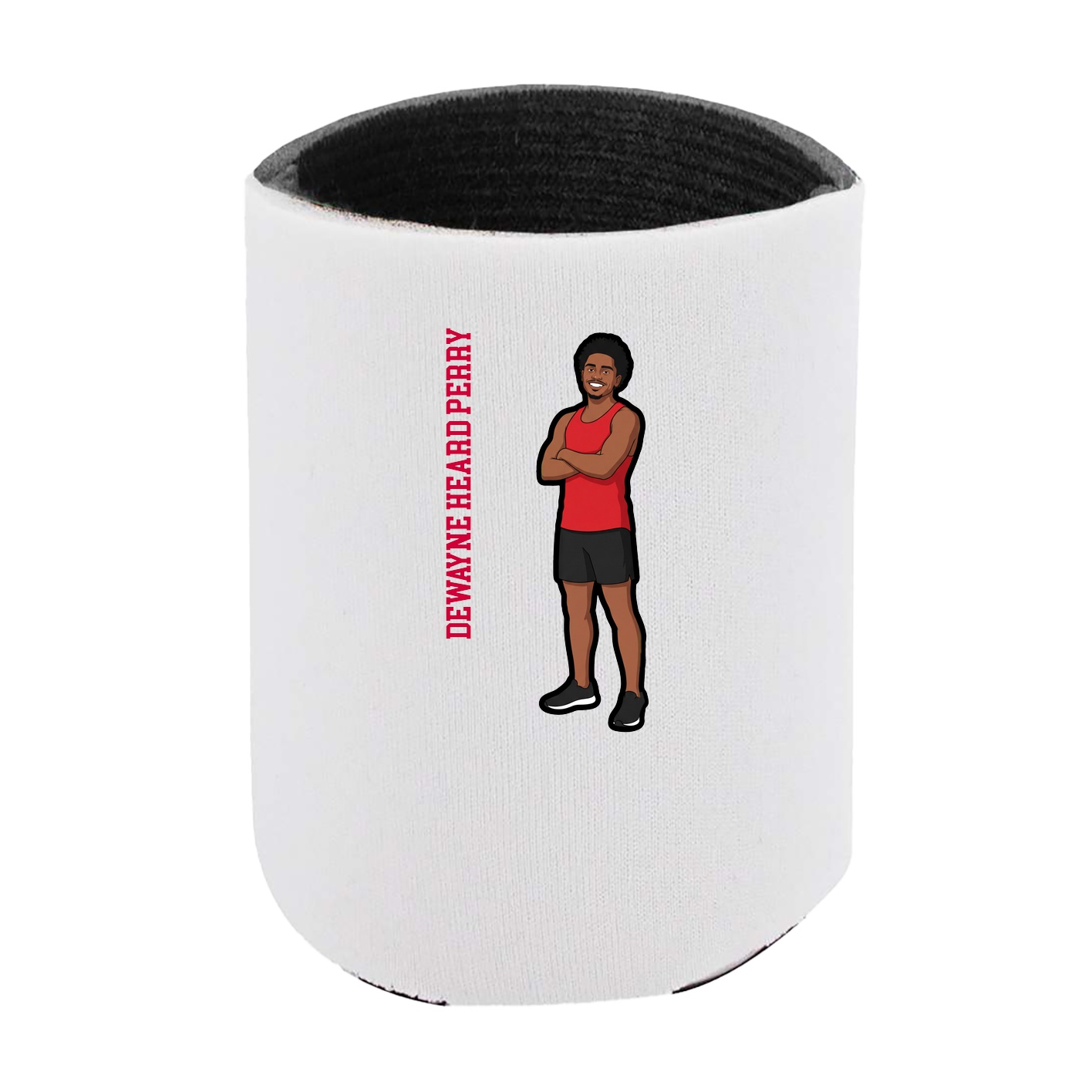 Can Holder — Name Vertical in White