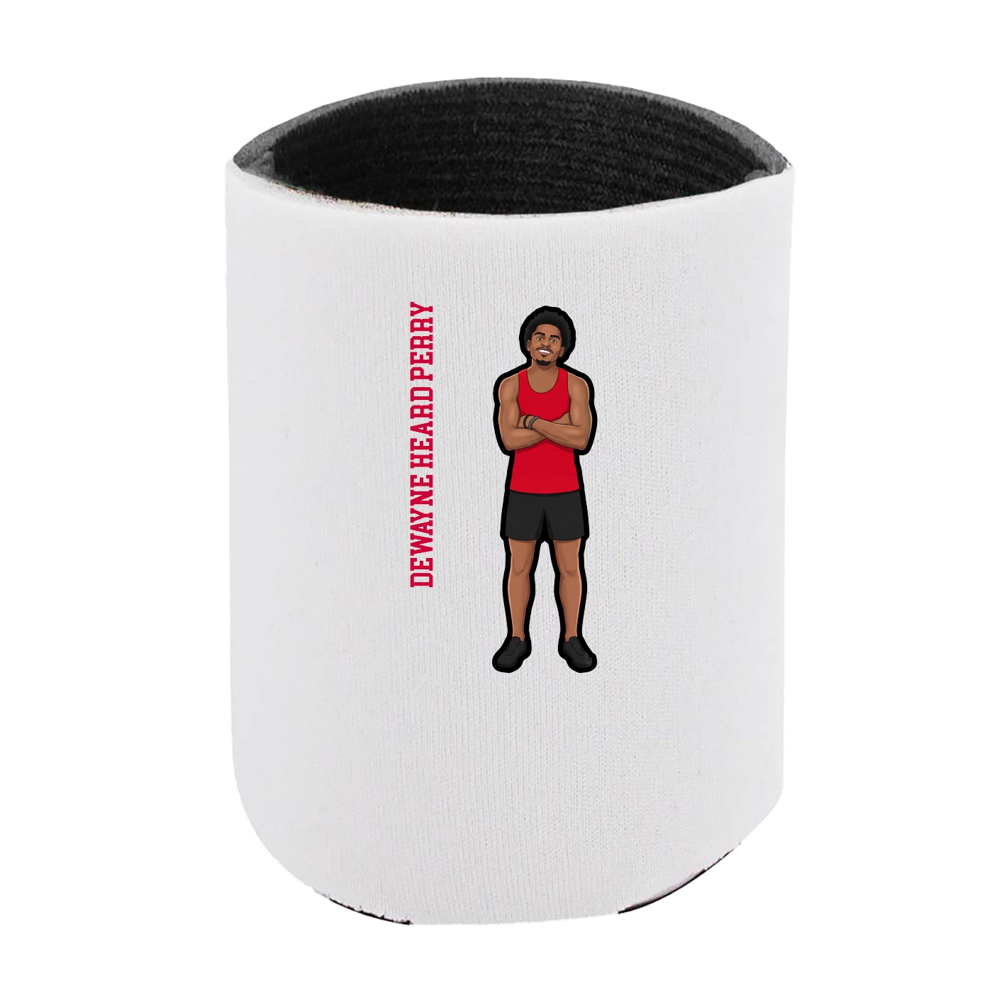Can Holder — Name Vertical in White