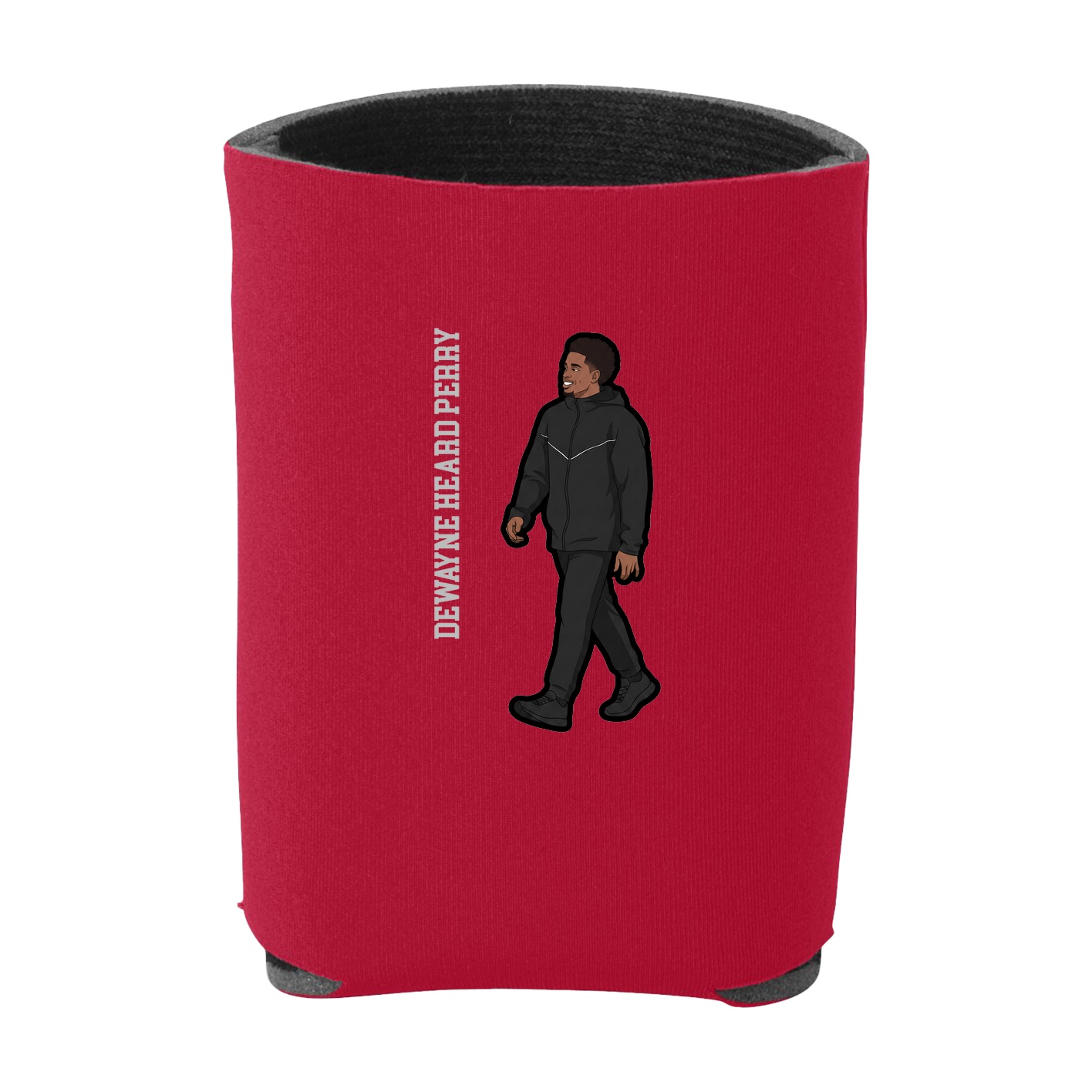 Can Holder — Name Vertical in Red