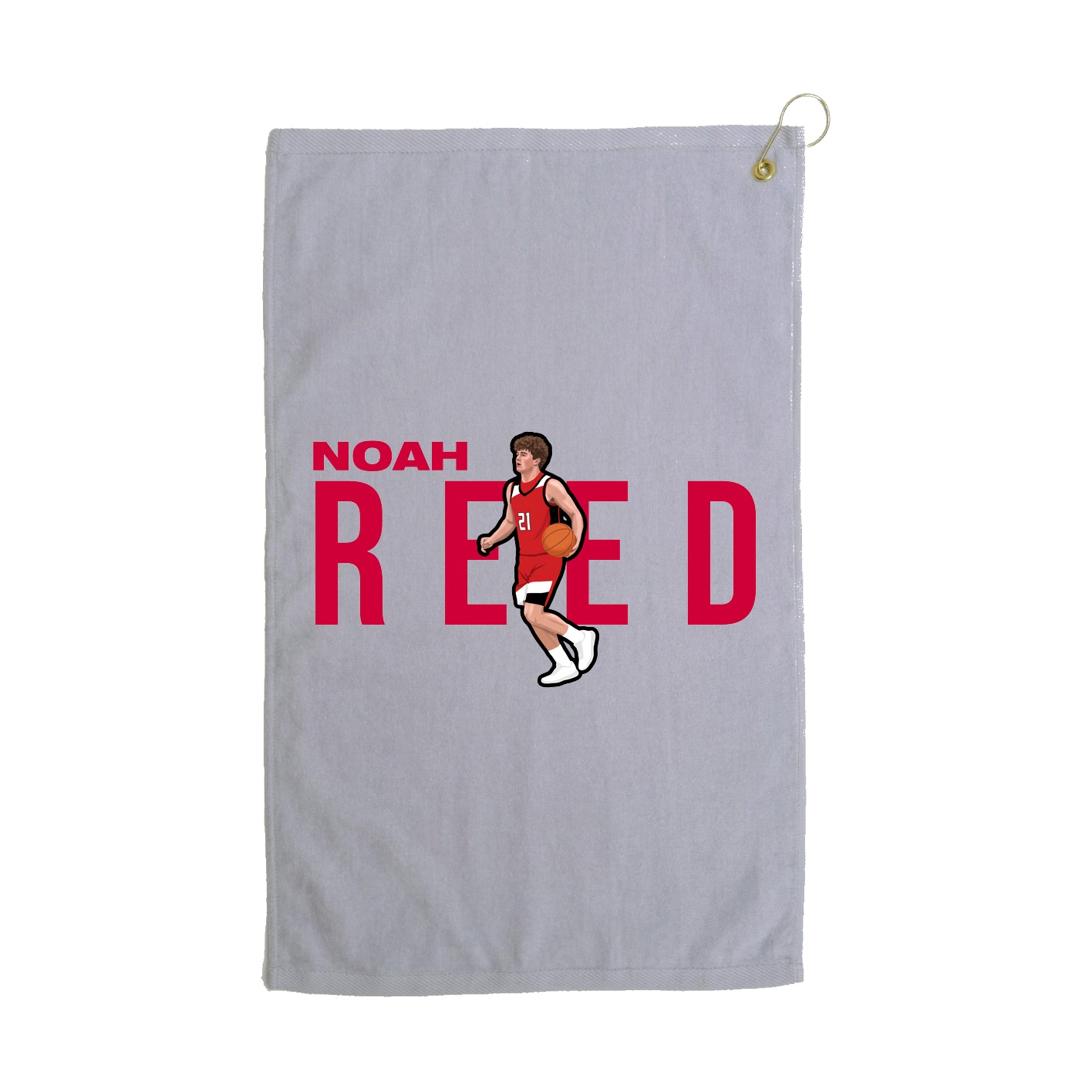 Golf Towel — Player Name in Grey