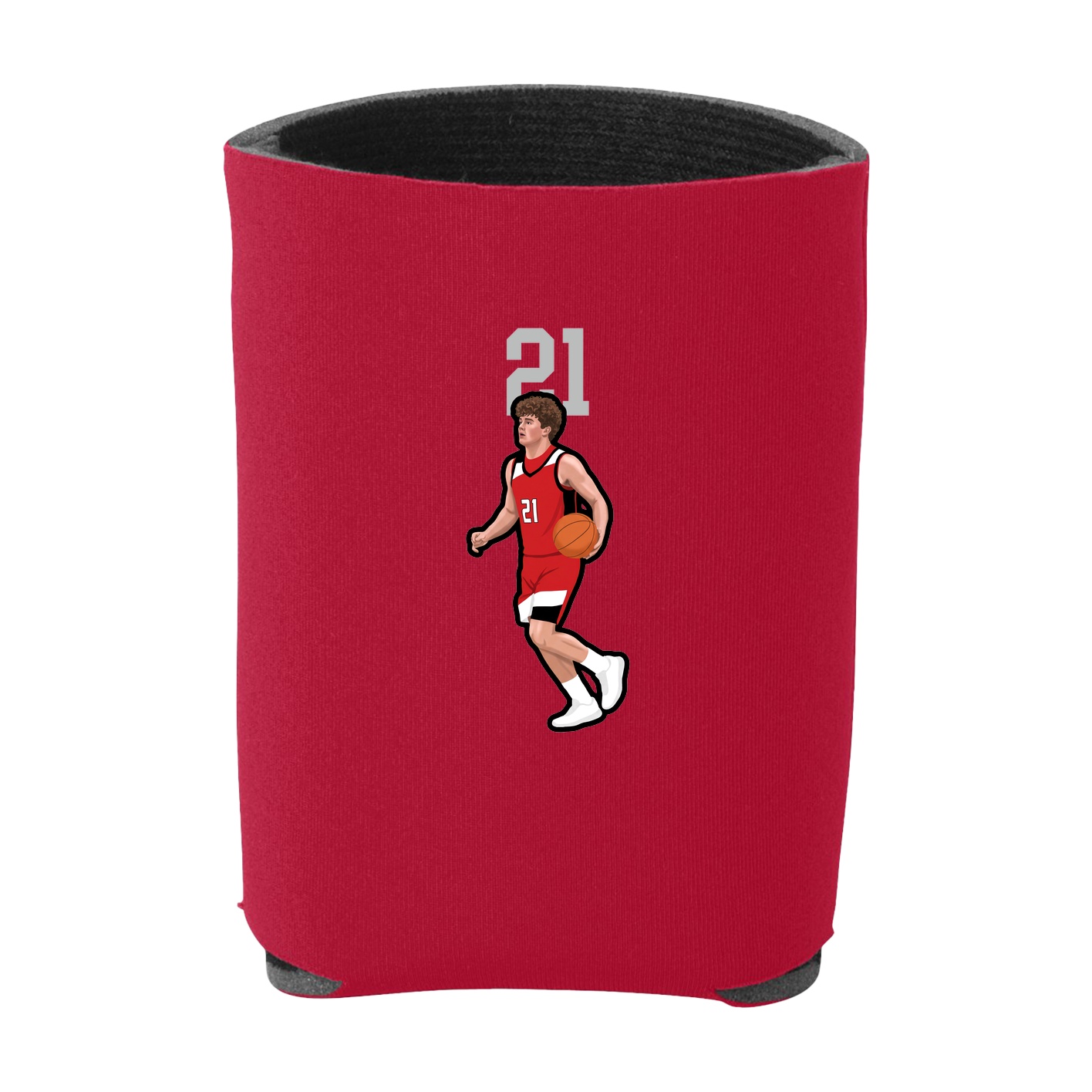 Can Holder — Number Top in Red