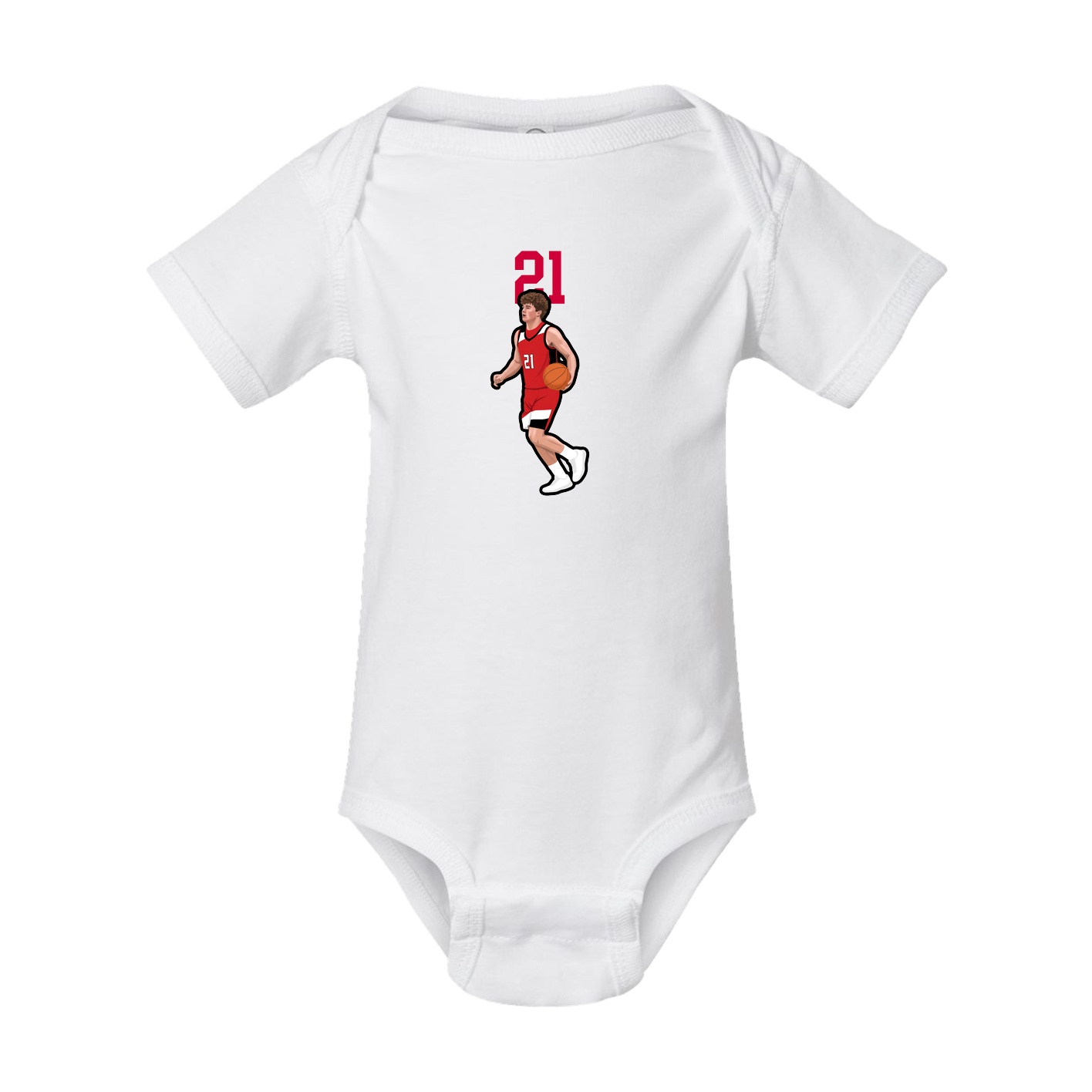 Baby Onesie — Number Top in White