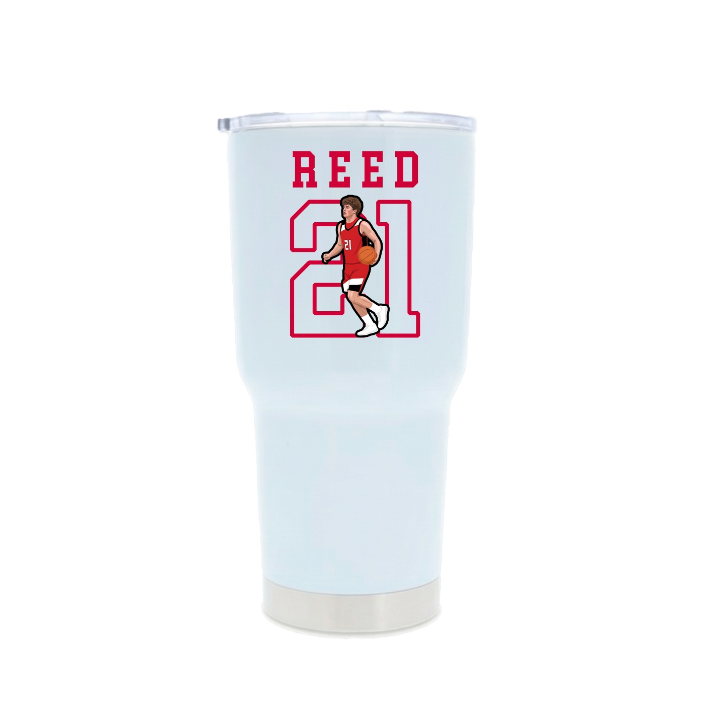 30oz Stainless Steel Tumbler — Shirsey in White