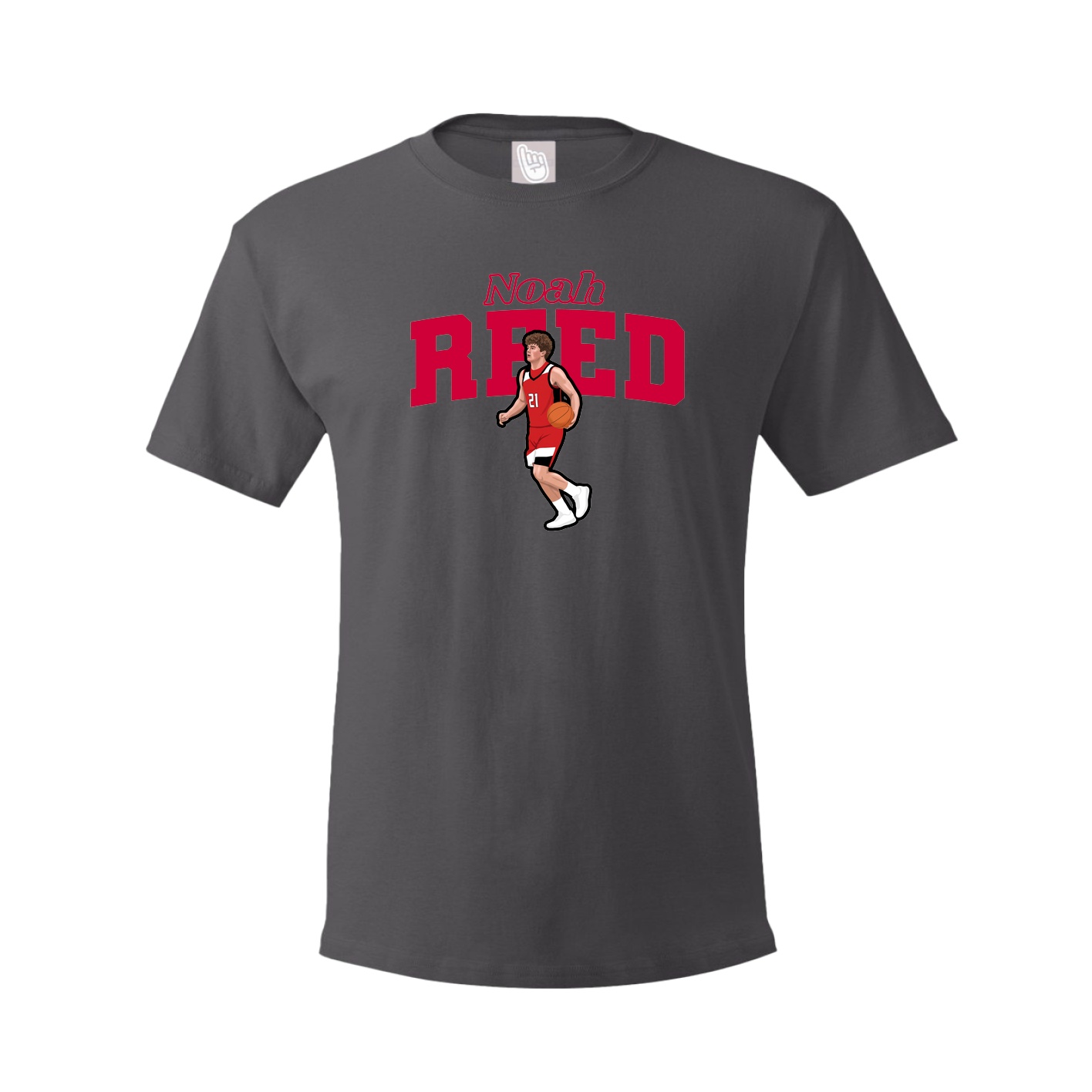 Tee — Name Arch in Grey