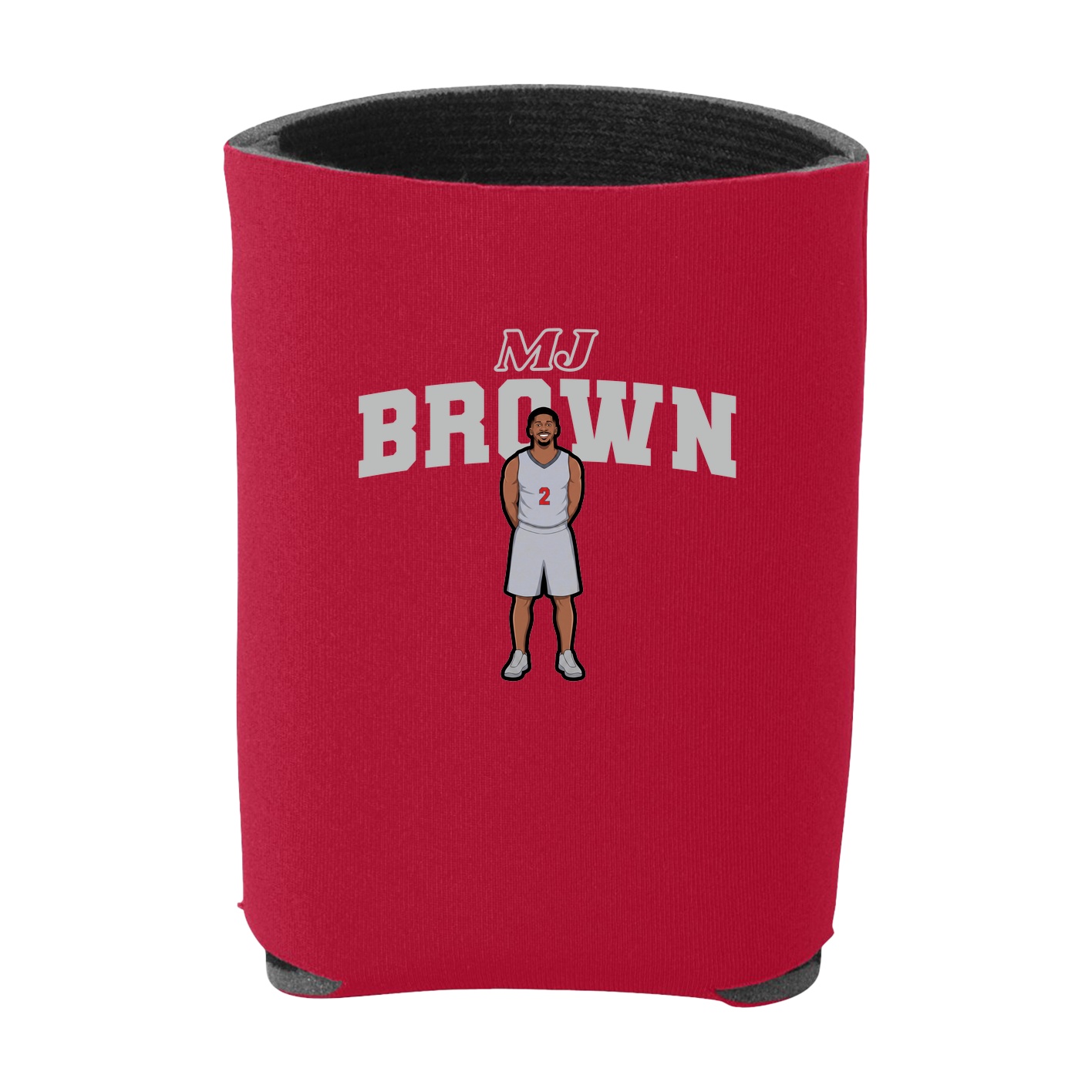 Can Holder — Name Arch in Red