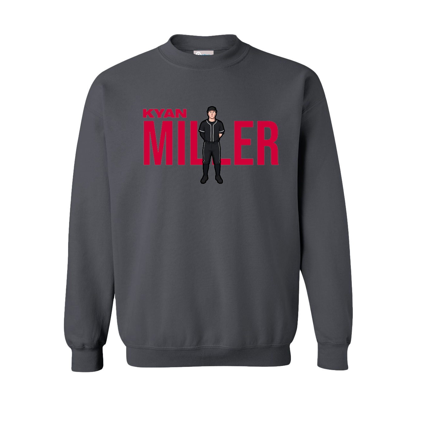 Fleece Crew — Player Name in Grey