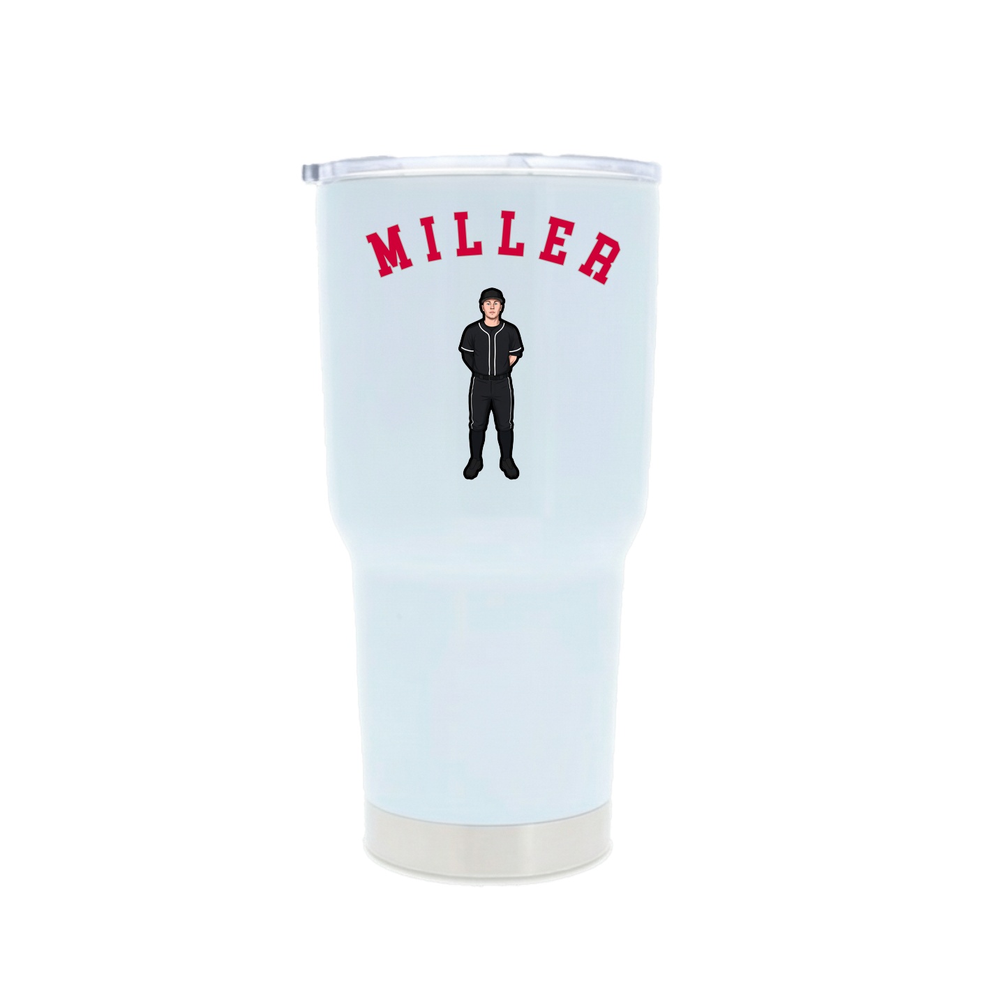30oz Stainless Steel Tumbler — Shirsey Arch in White