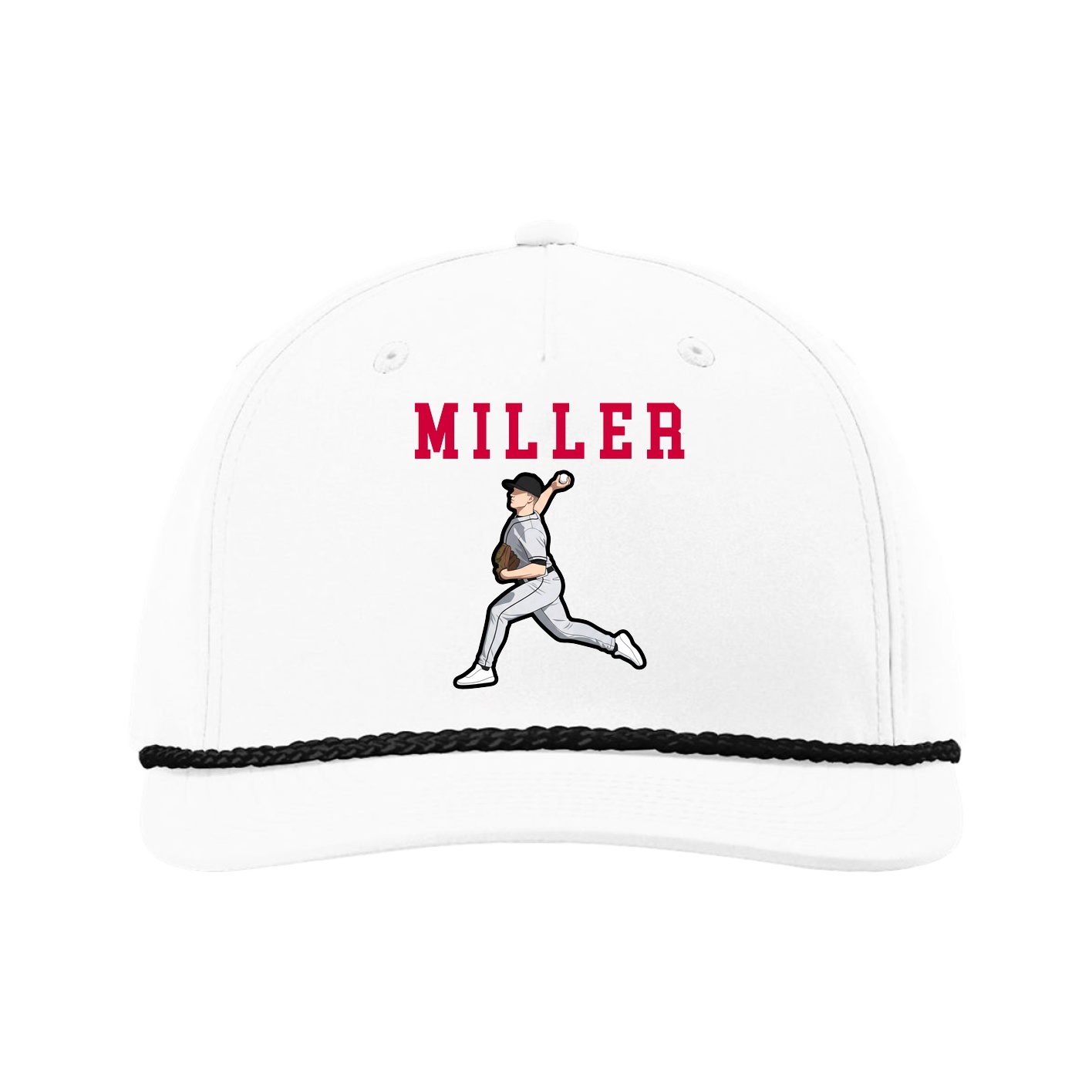 Five-Panel Classic Rope Cap — Shirsey in White