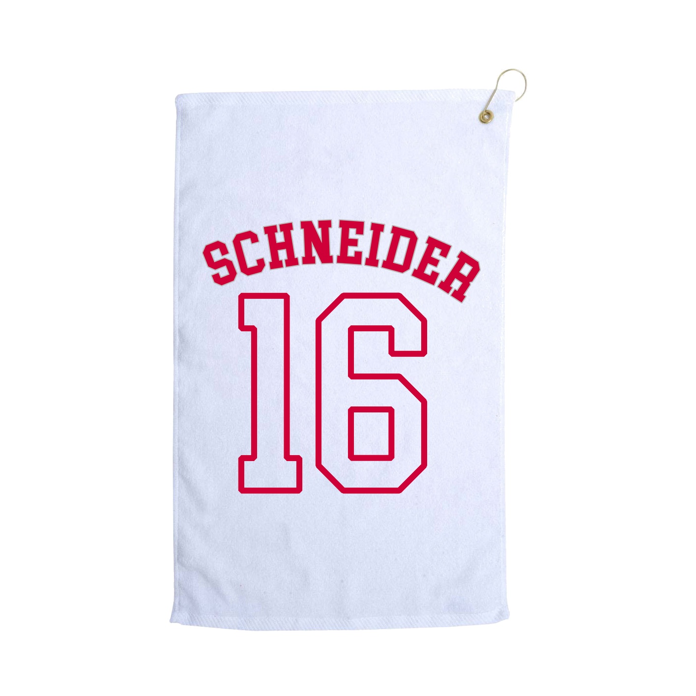 Golf Towel — Shirsey Arch in White