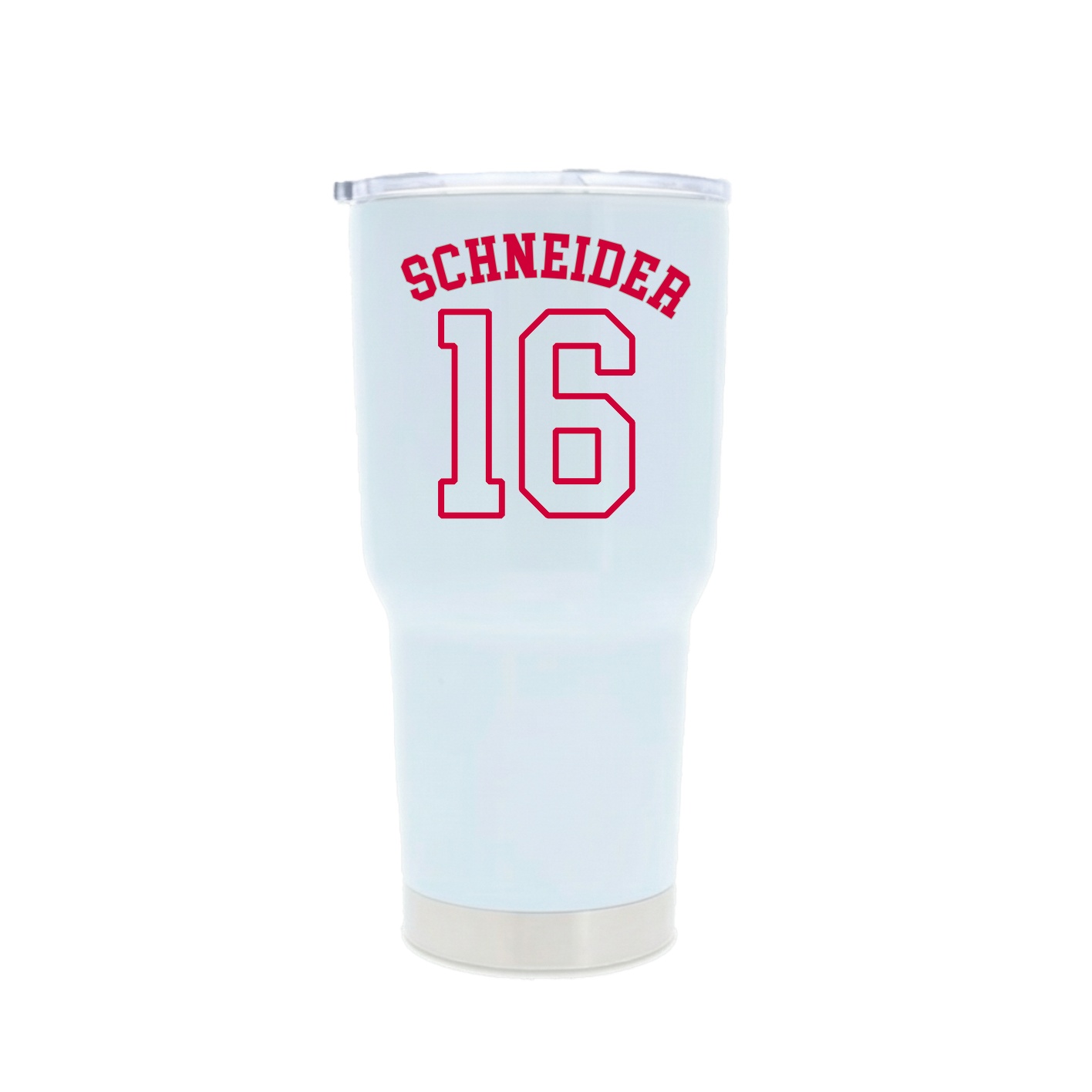 30oz Stainless Steel Tumbler — Shirsey Arch in White