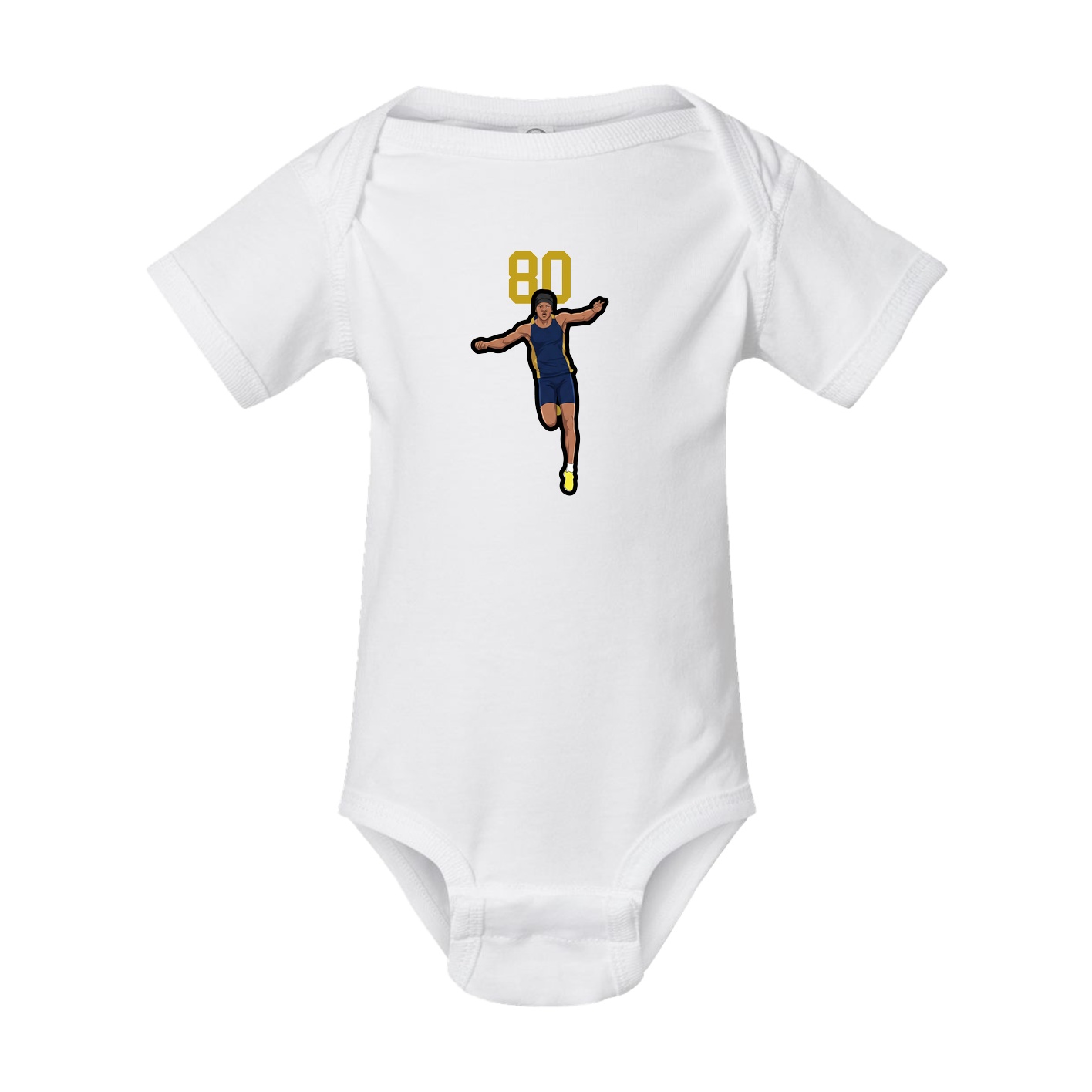 Baby Onesie — Number Top in White