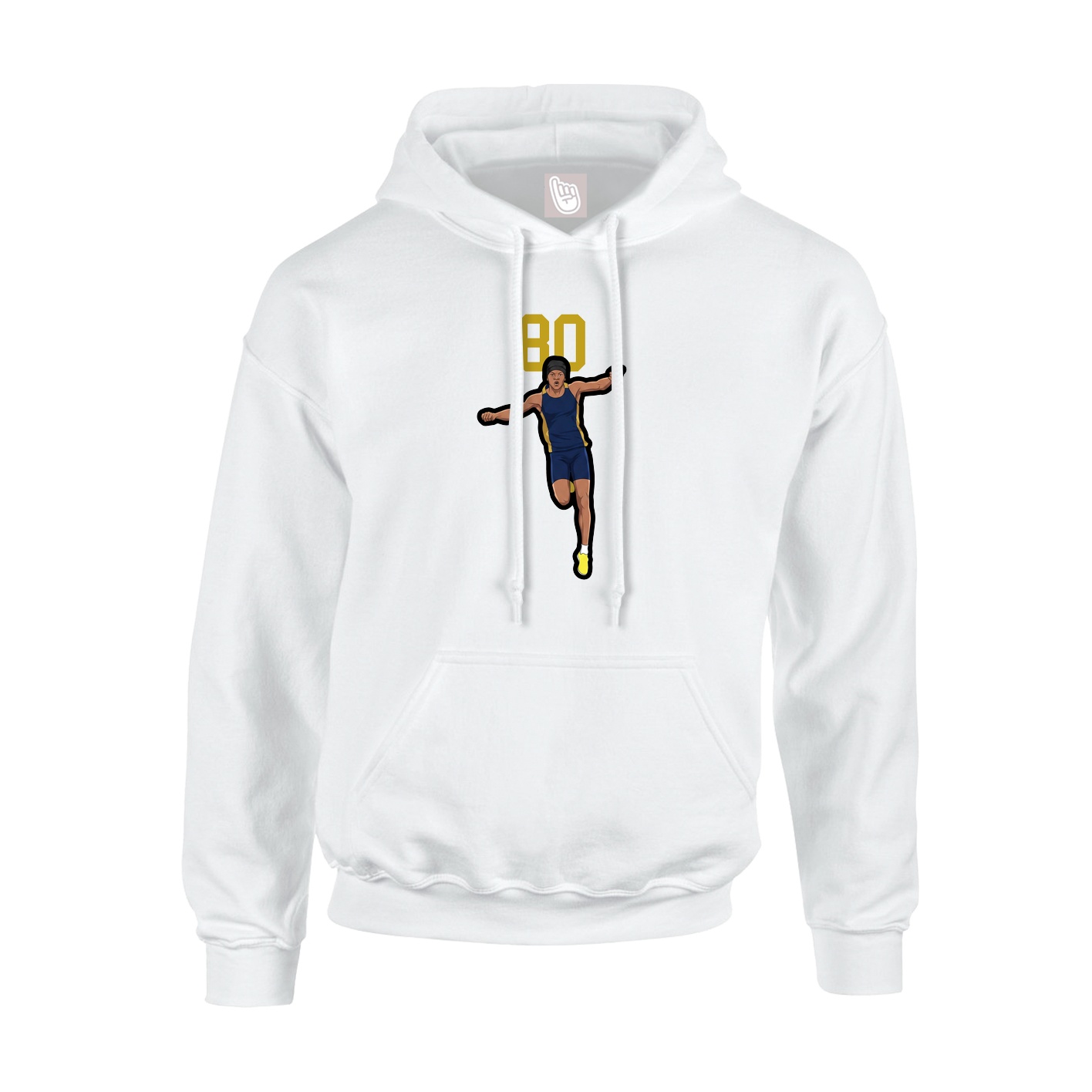 Hoodie — Number Top in White