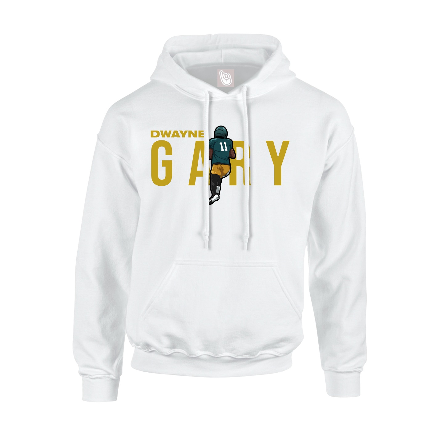 Youth Hoodie — Player Name in White