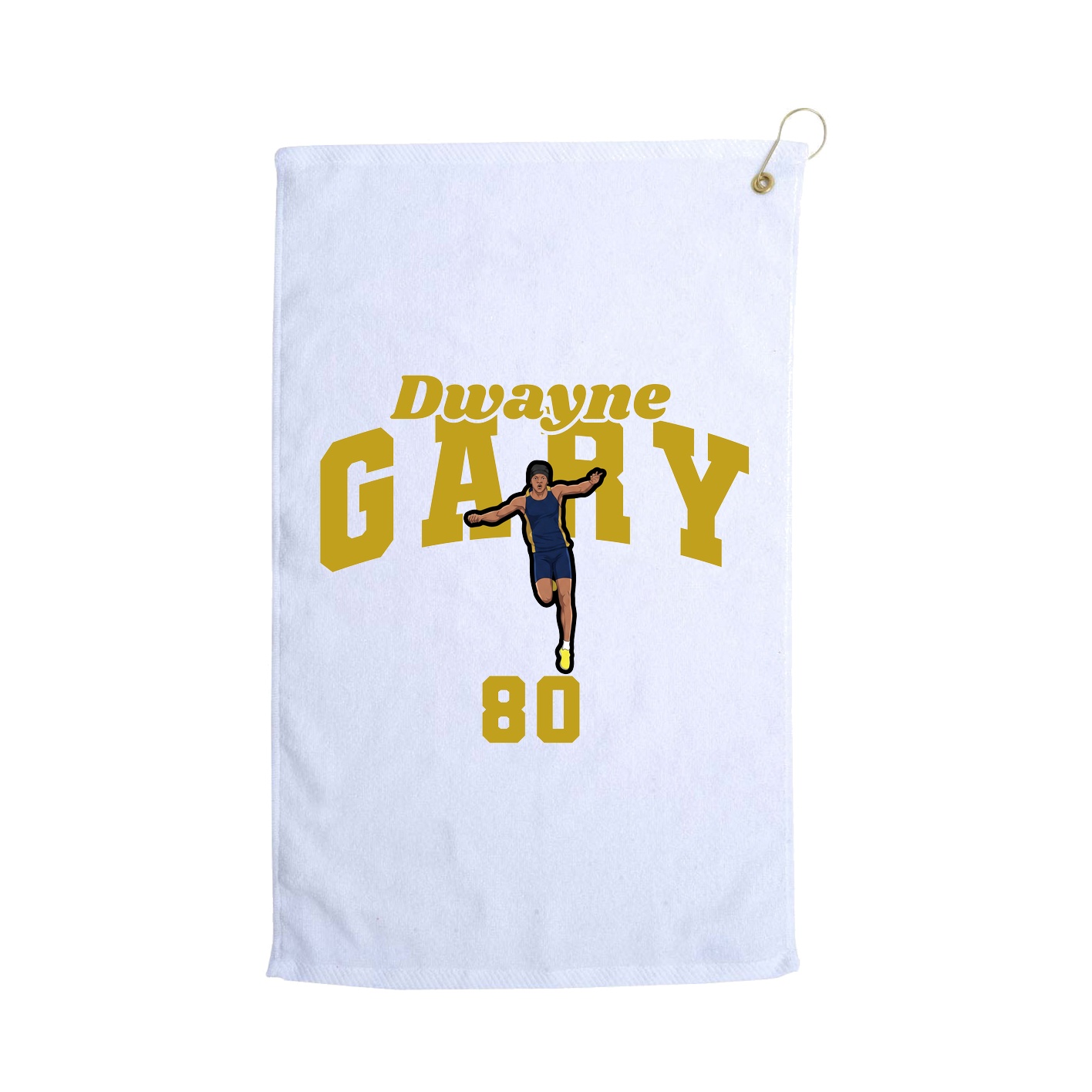 Golf Towel — Signature Arch in White