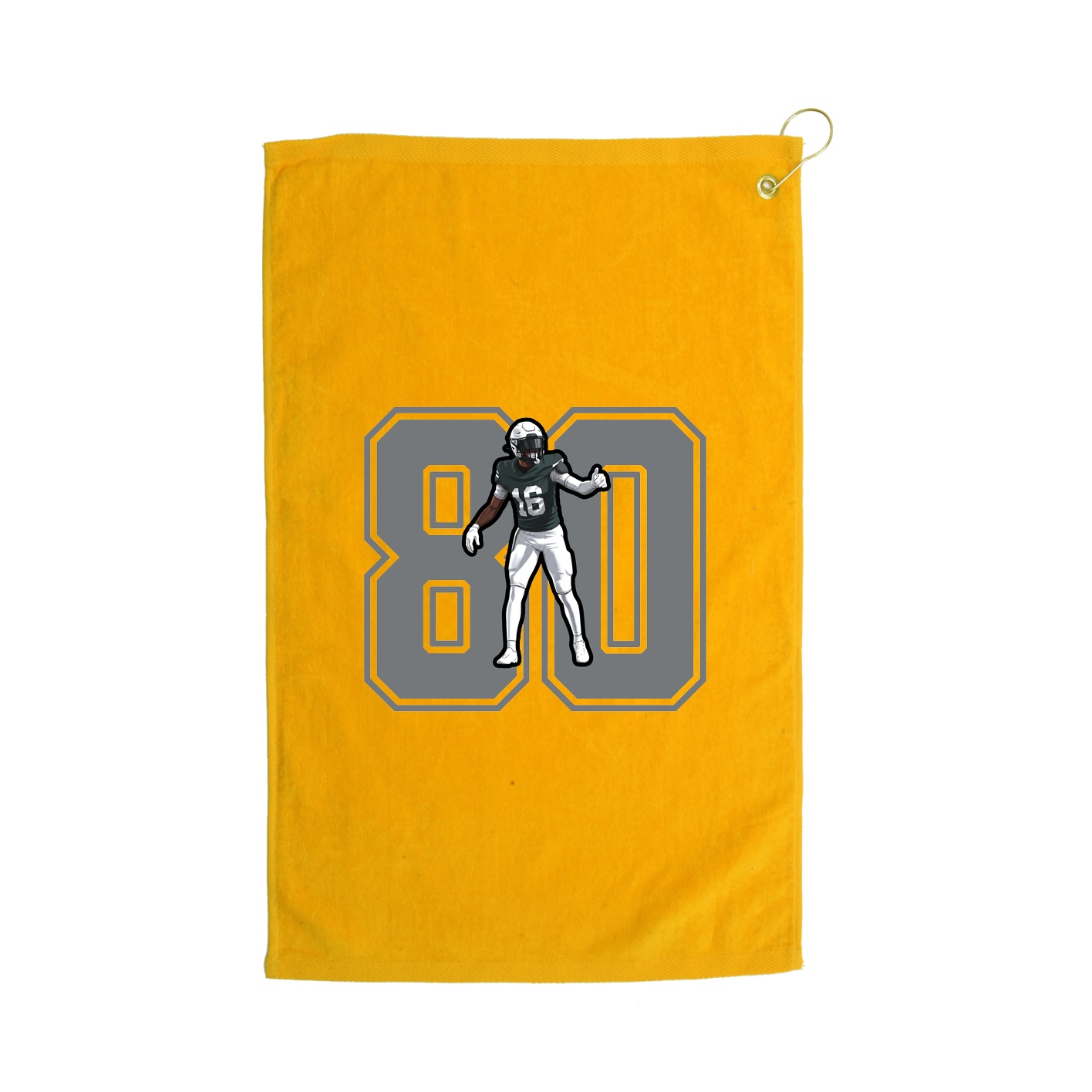 Golf Towel — Number in Gold
