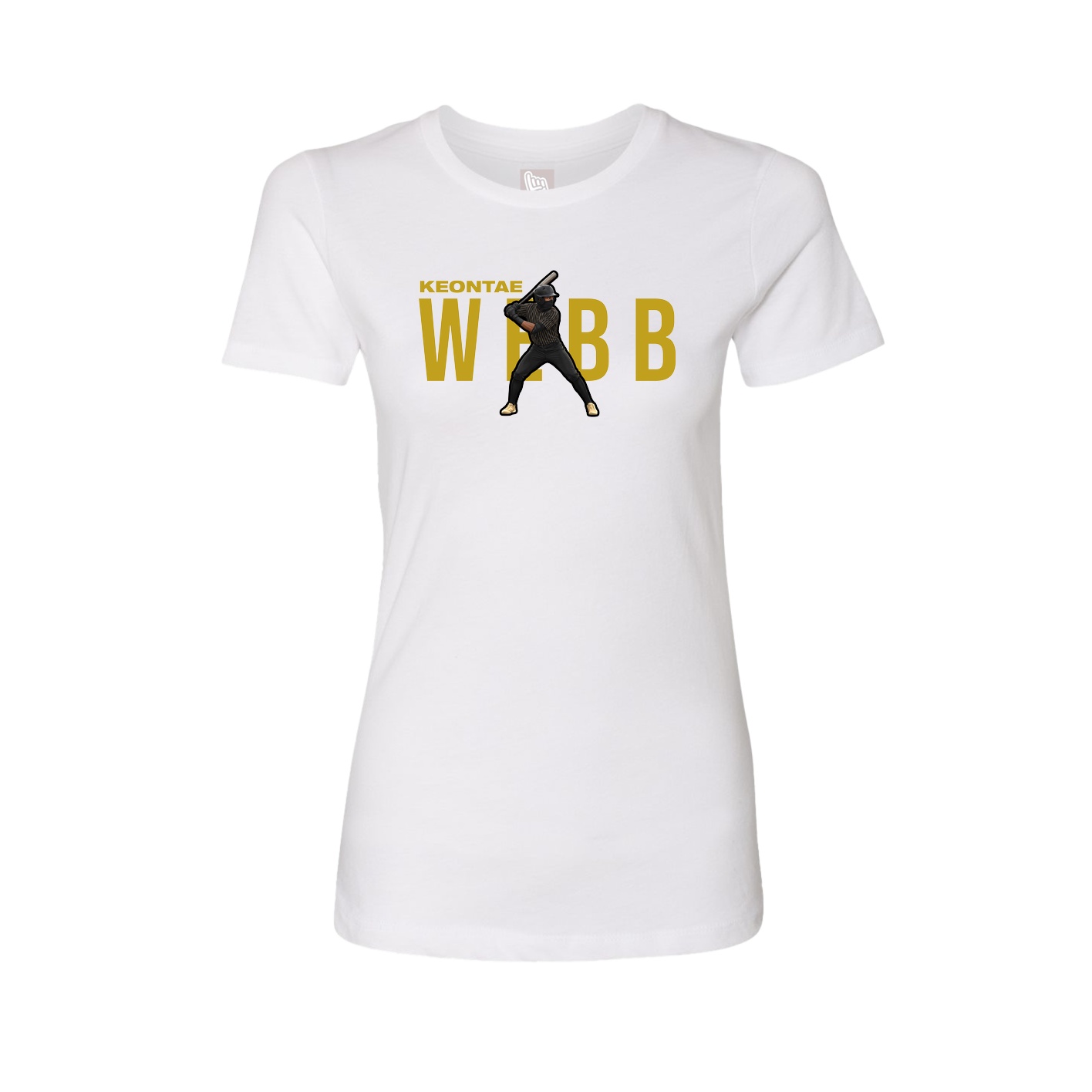Womens Tee — Player Name in White