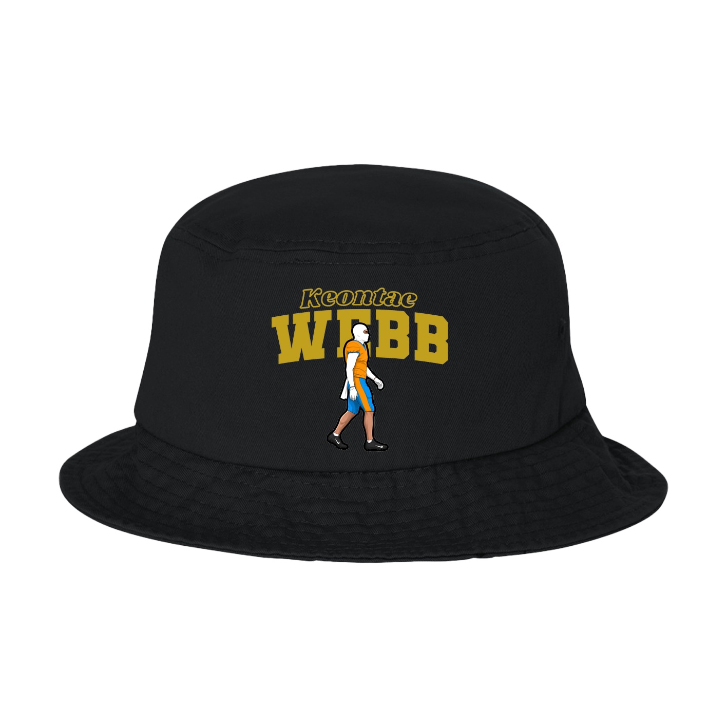 Bucket Cap — Name Arch in Black