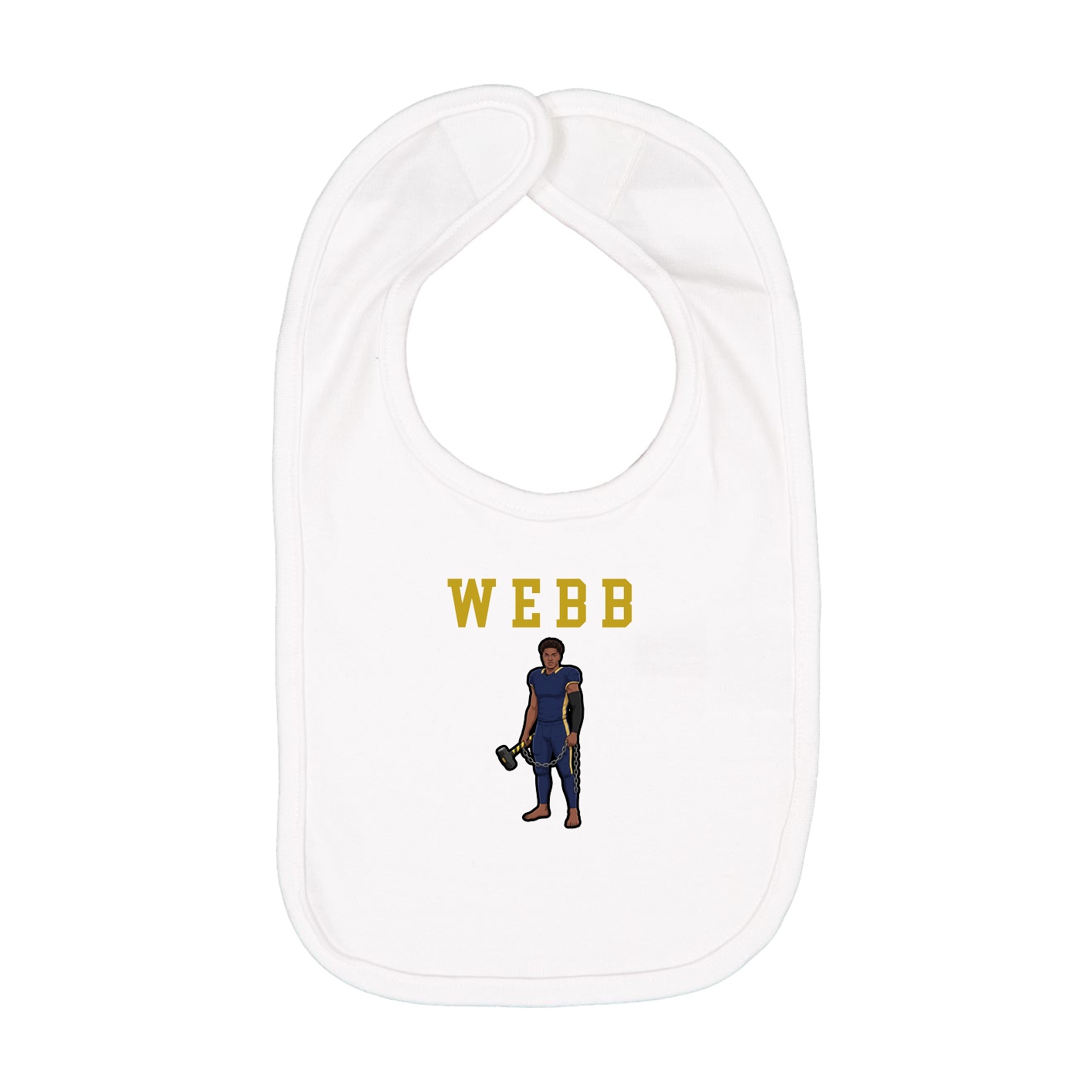 Infant Bib — Shirsey in White