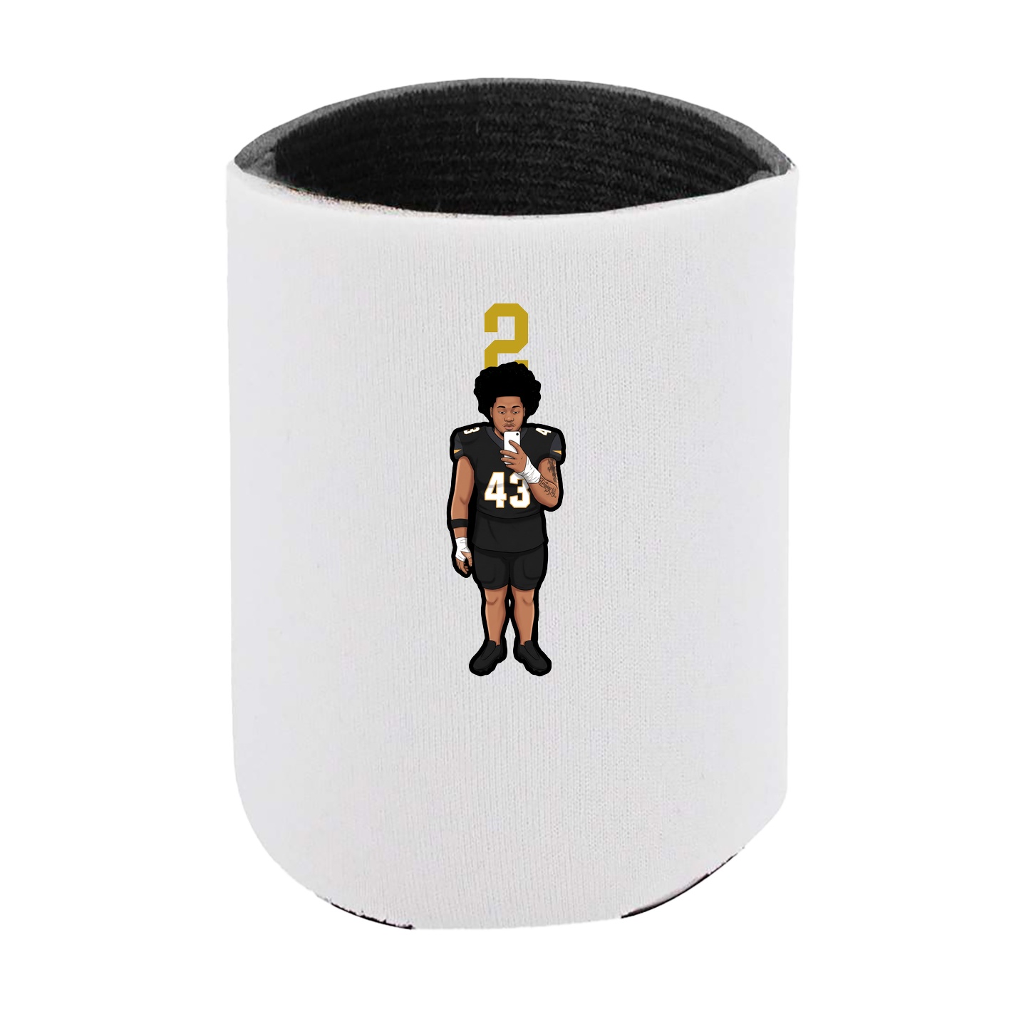 Can Holder — Number Top in White
