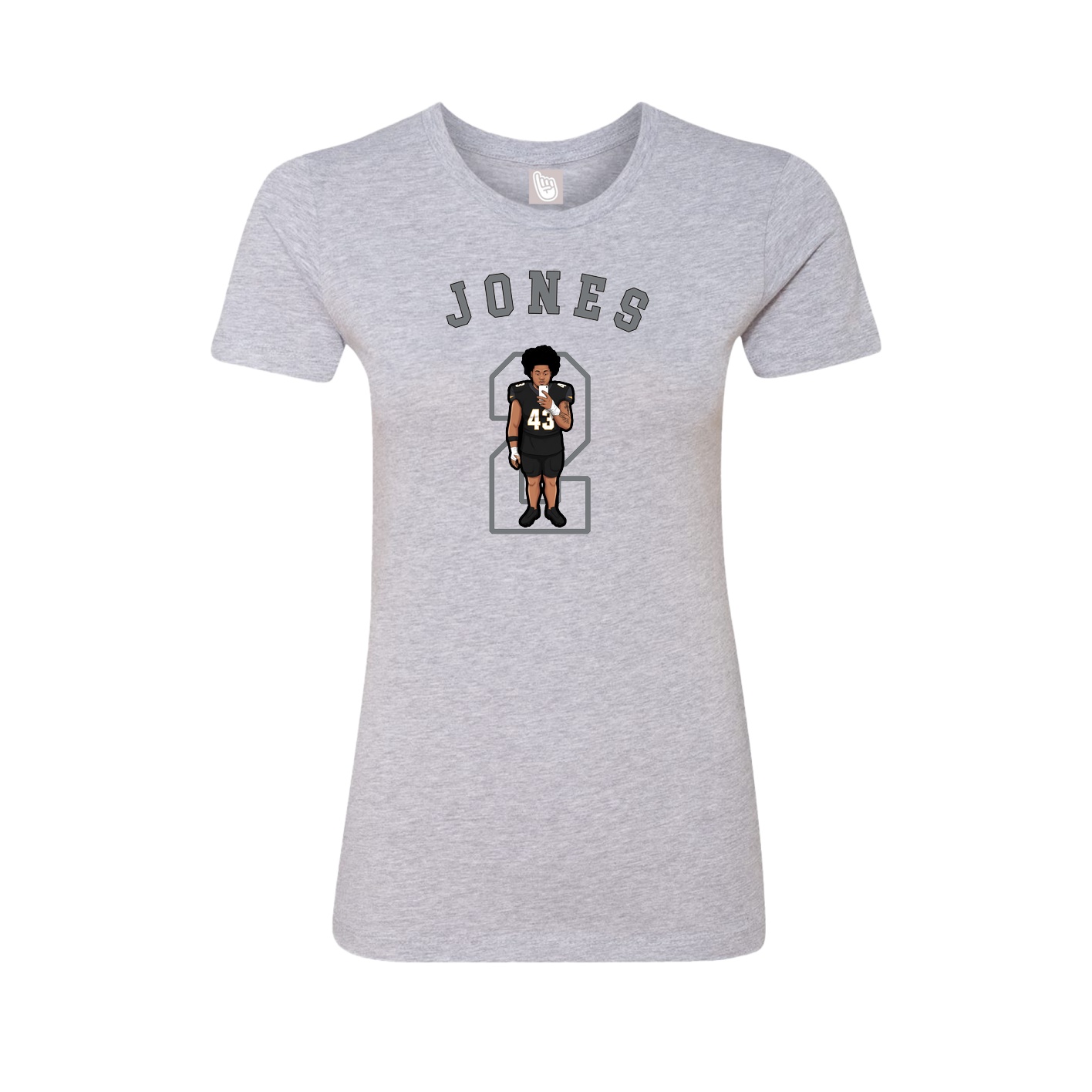Fitted Women's Tee — Shirsey Arch in Grey