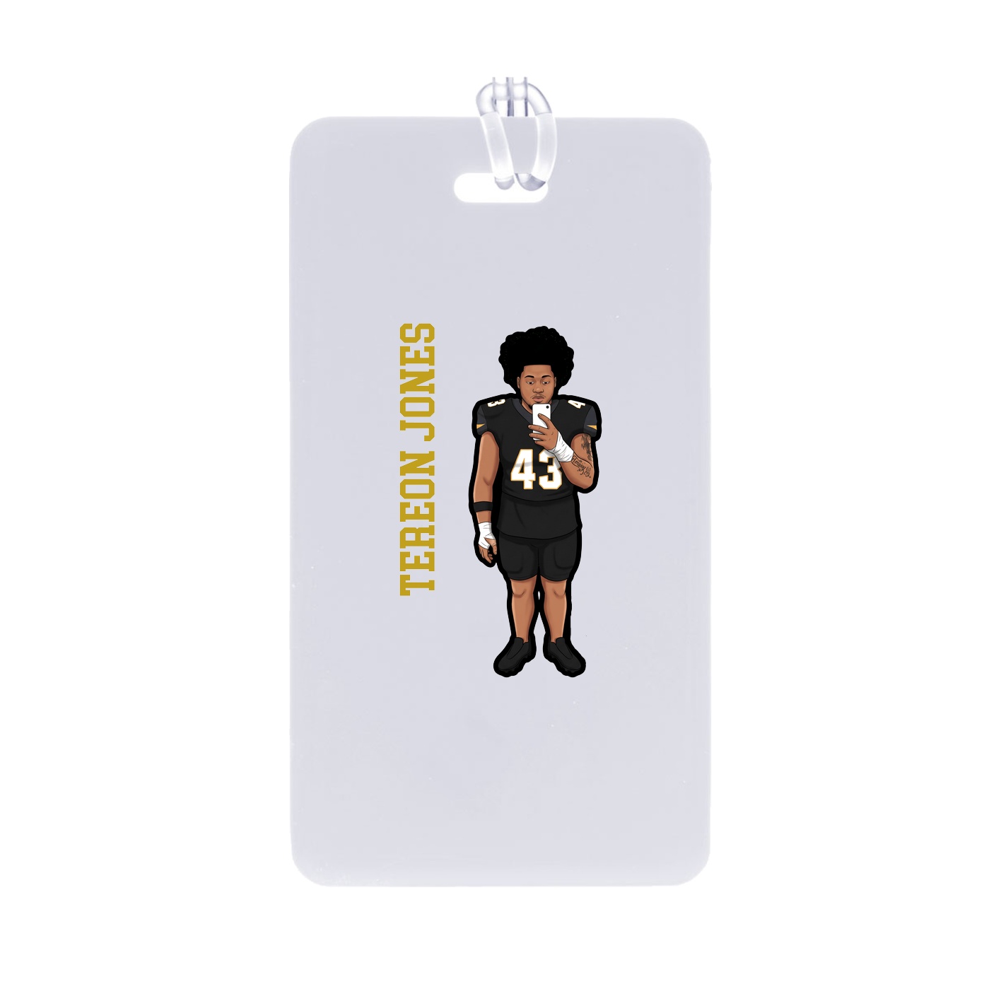 Bag Tag — Name Vertical in Classic