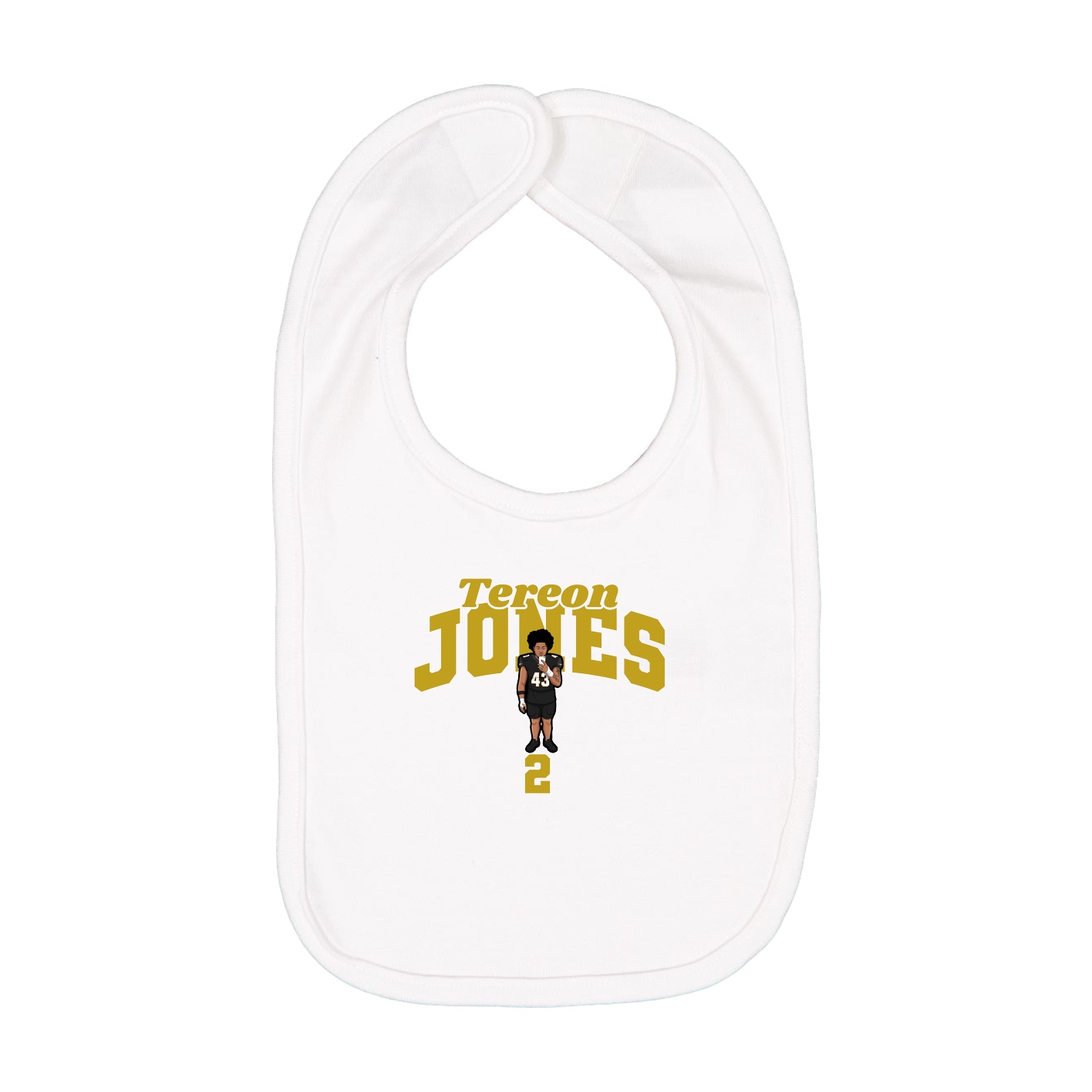 Infant Bib — Signature Arch in White