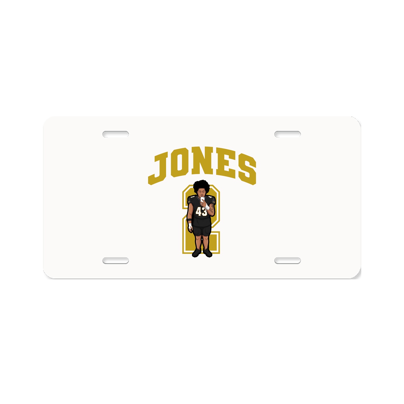 License Plate — Number in Classic