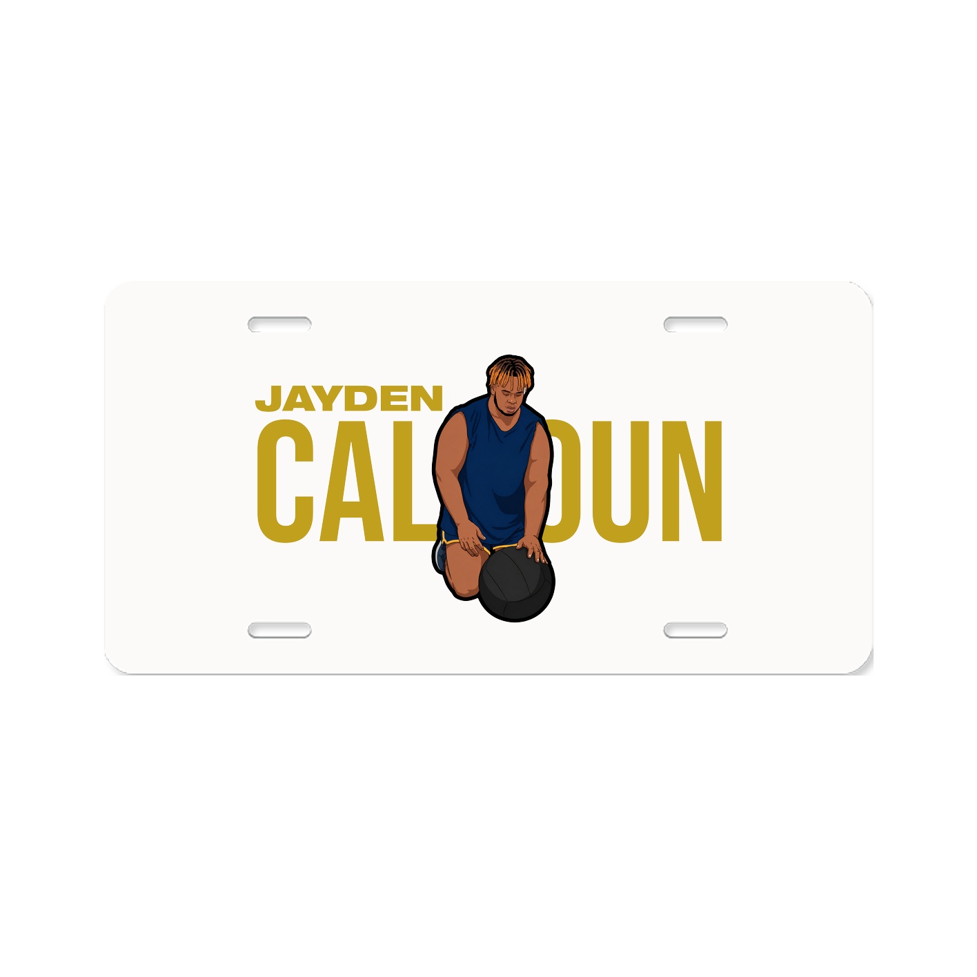 License Plate — Player Name in Classic
