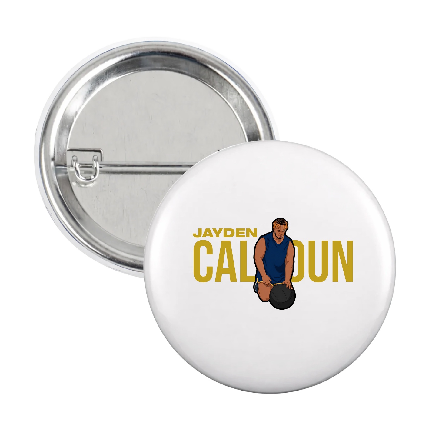 Game Day Button — Player Name in White