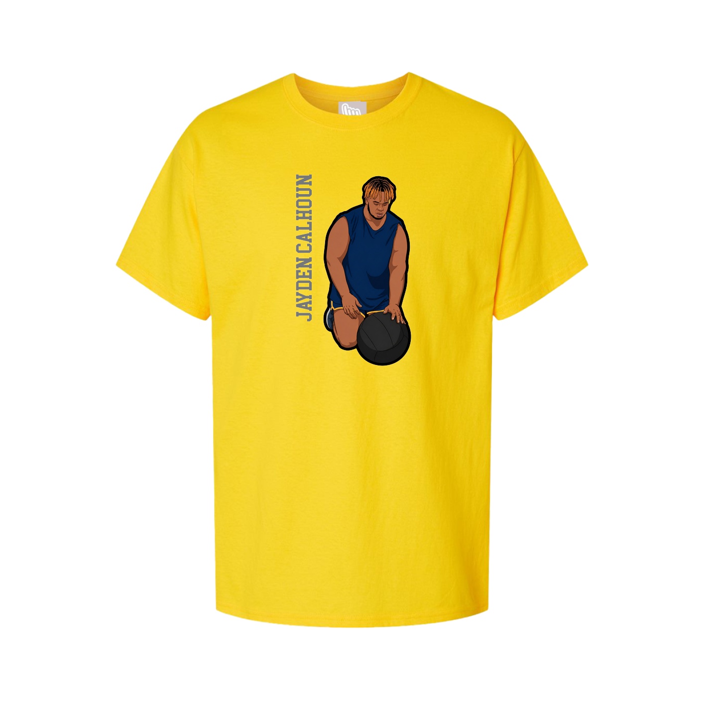 Youth Tee — Name Vertical in Gold