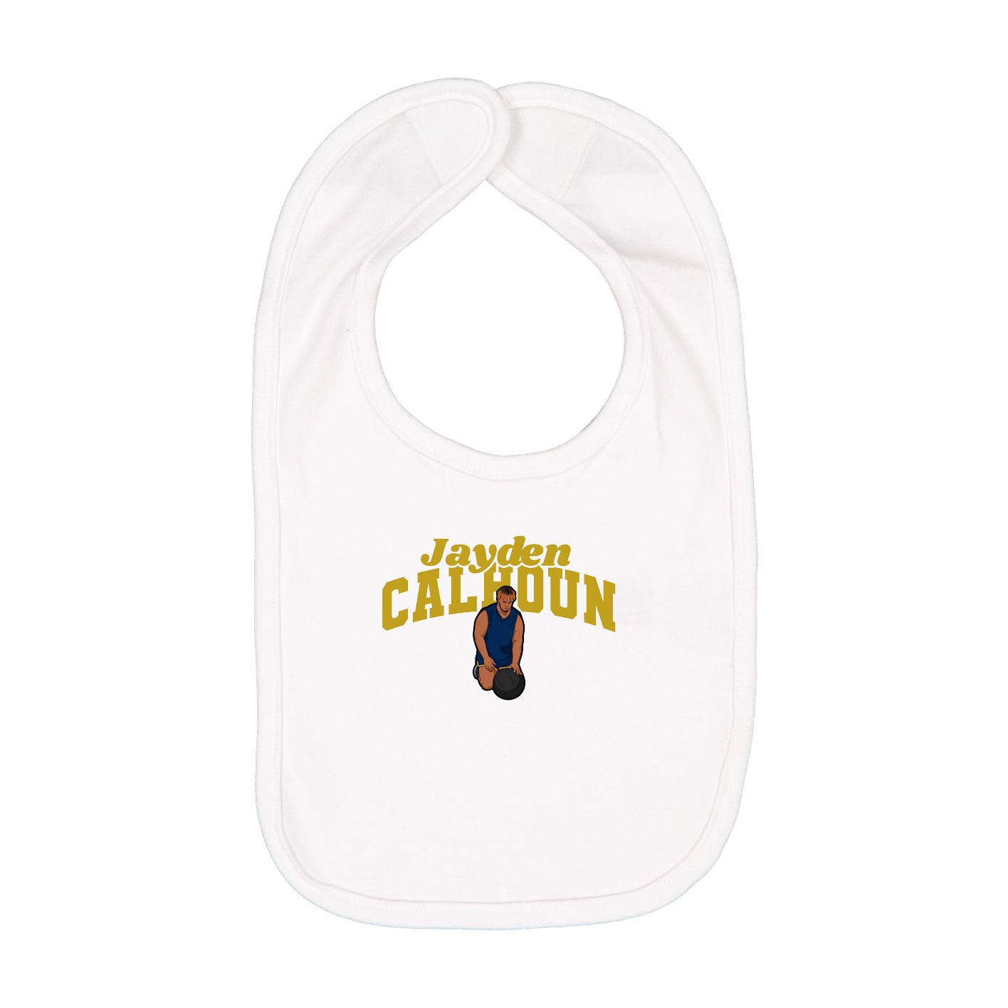 Infant Bib — Signature Arch in White
