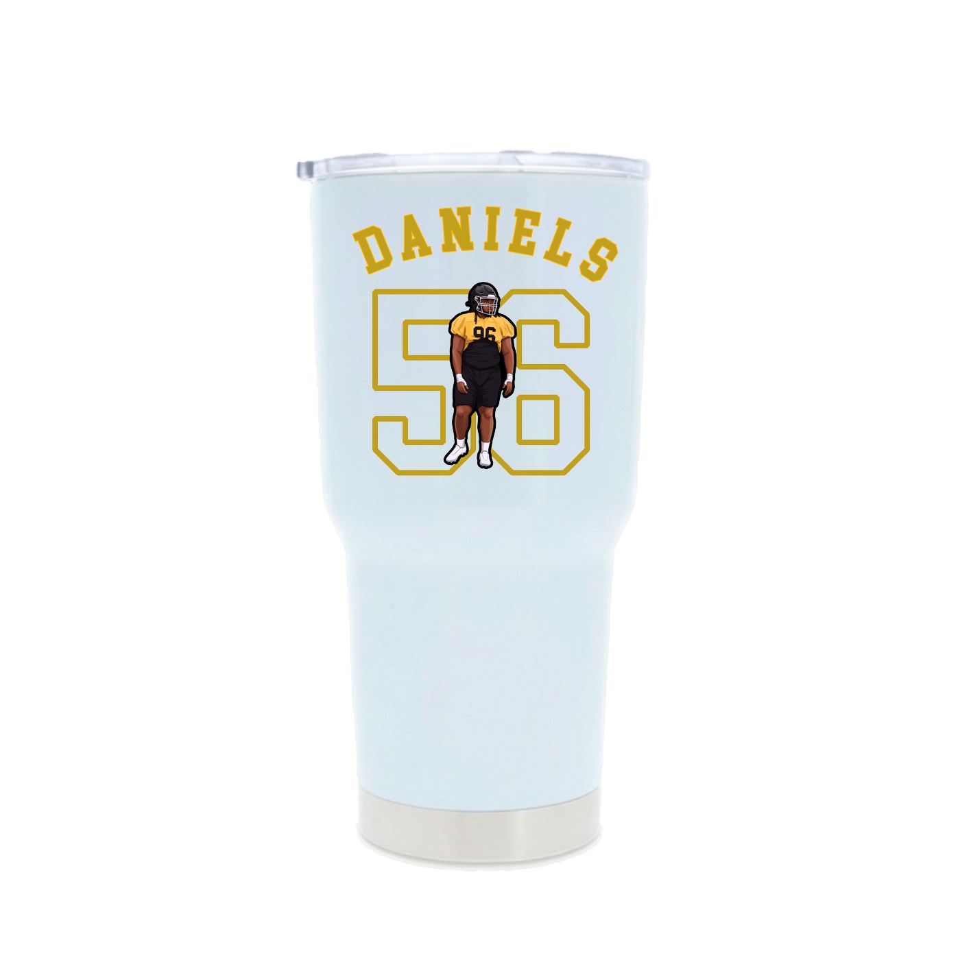 30oz Stainless Steel Tumbler — Shirsey Arch in White