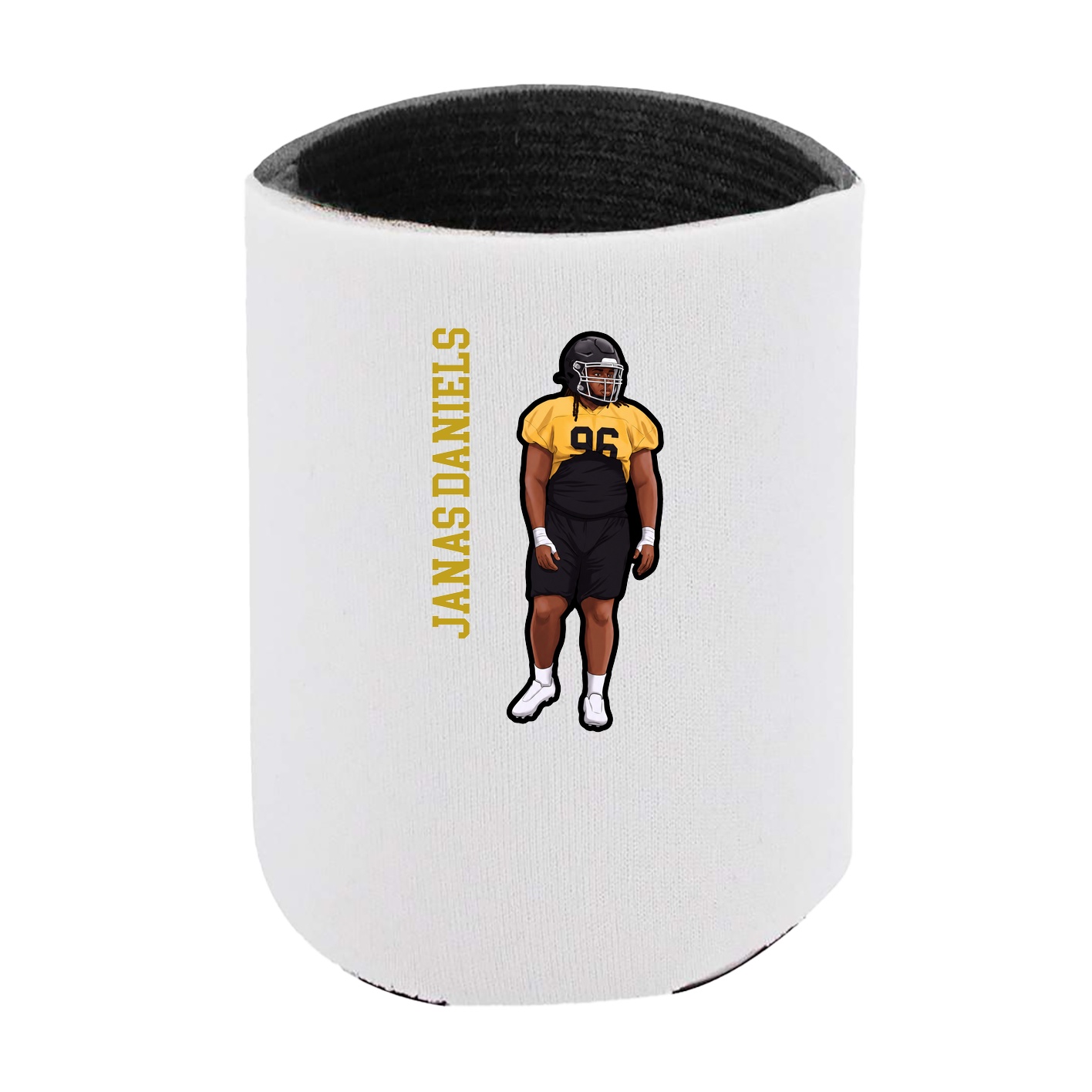 Can Holder — Name Vertical in White