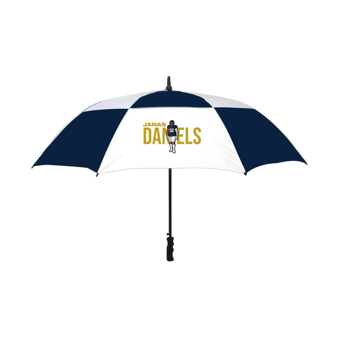 Golf Umbrella — Player Name in Navy