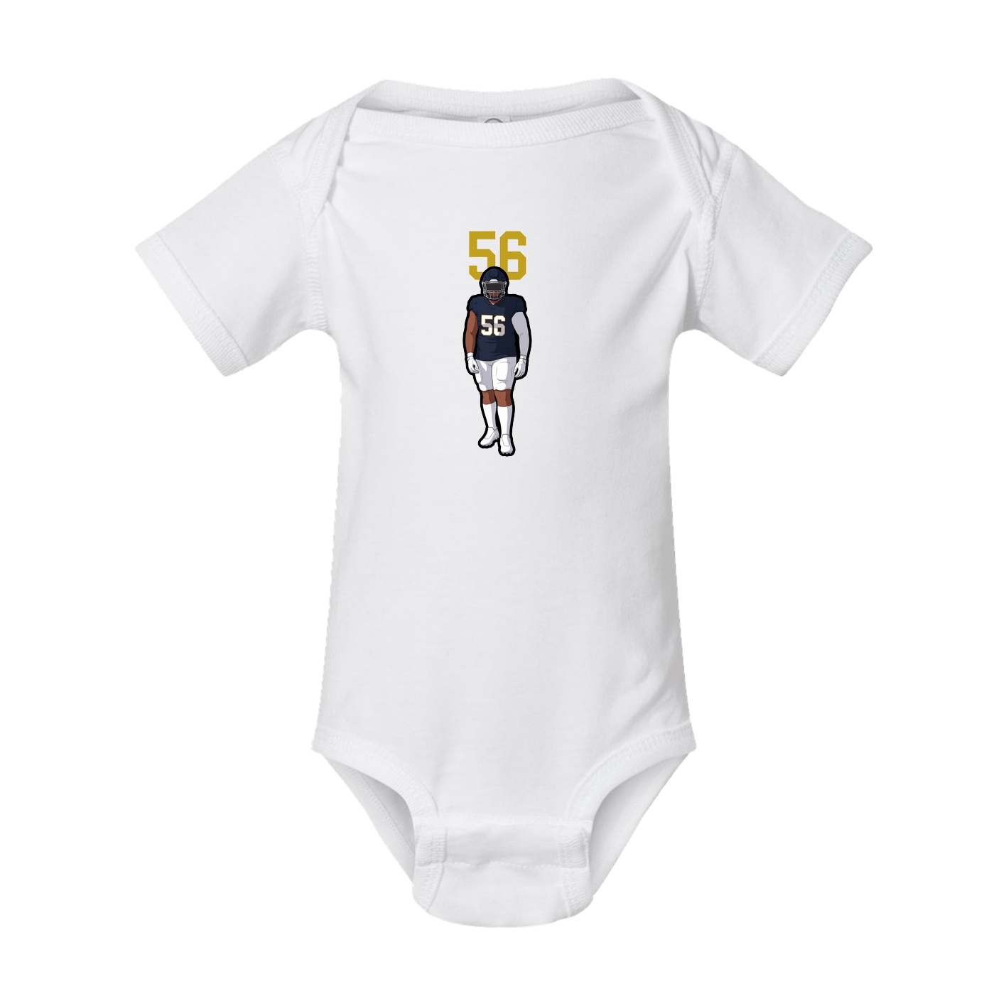 Baby Onesie — Number Top in White