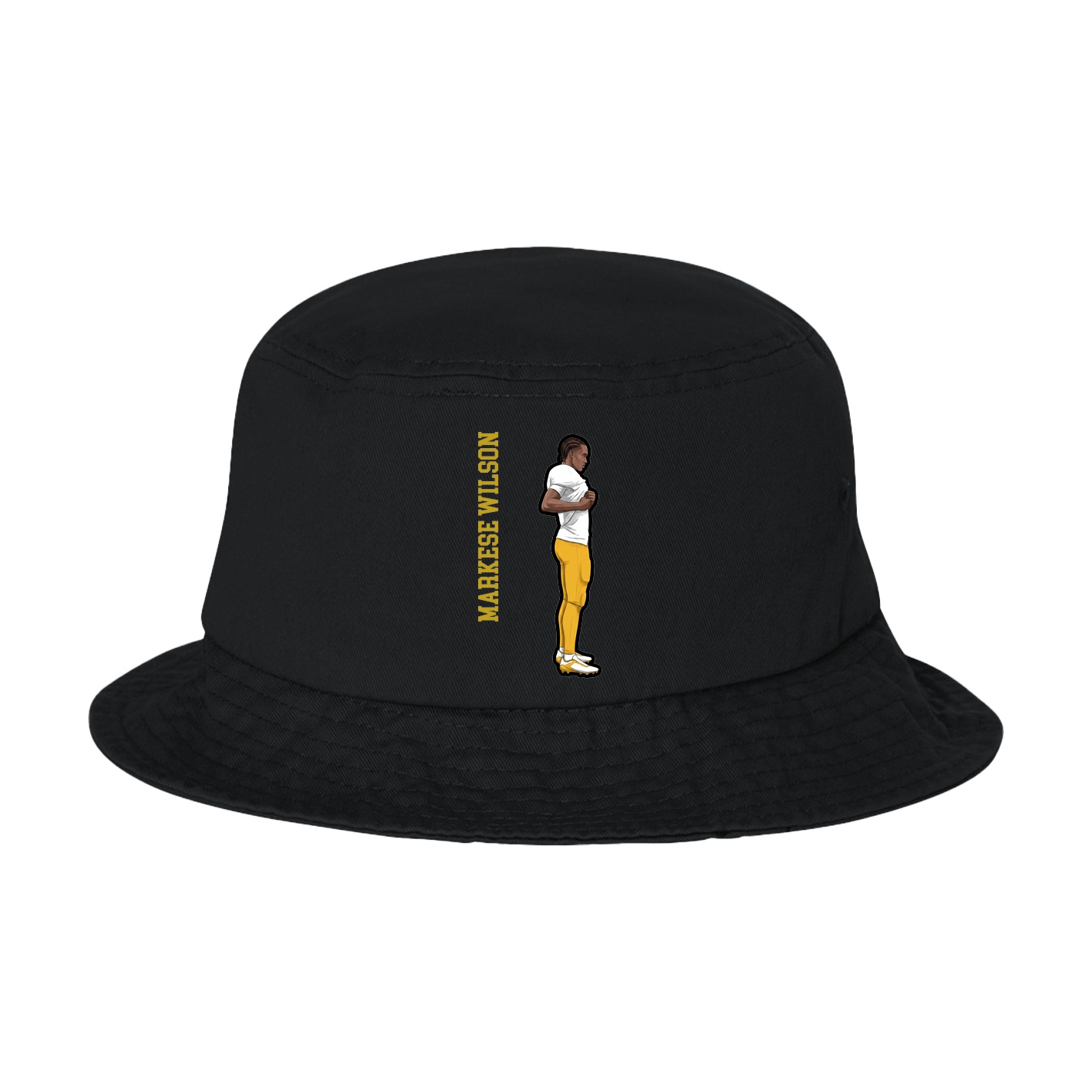 Bucket Cap — Name Vertical in Black