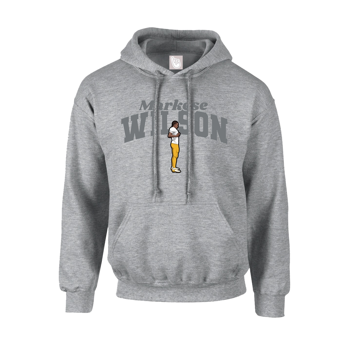 Youth Hoodie — Signature Arch in Grey
