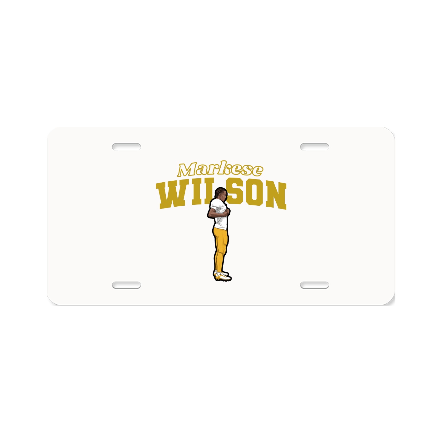 License Plate — Name Arch in Classic