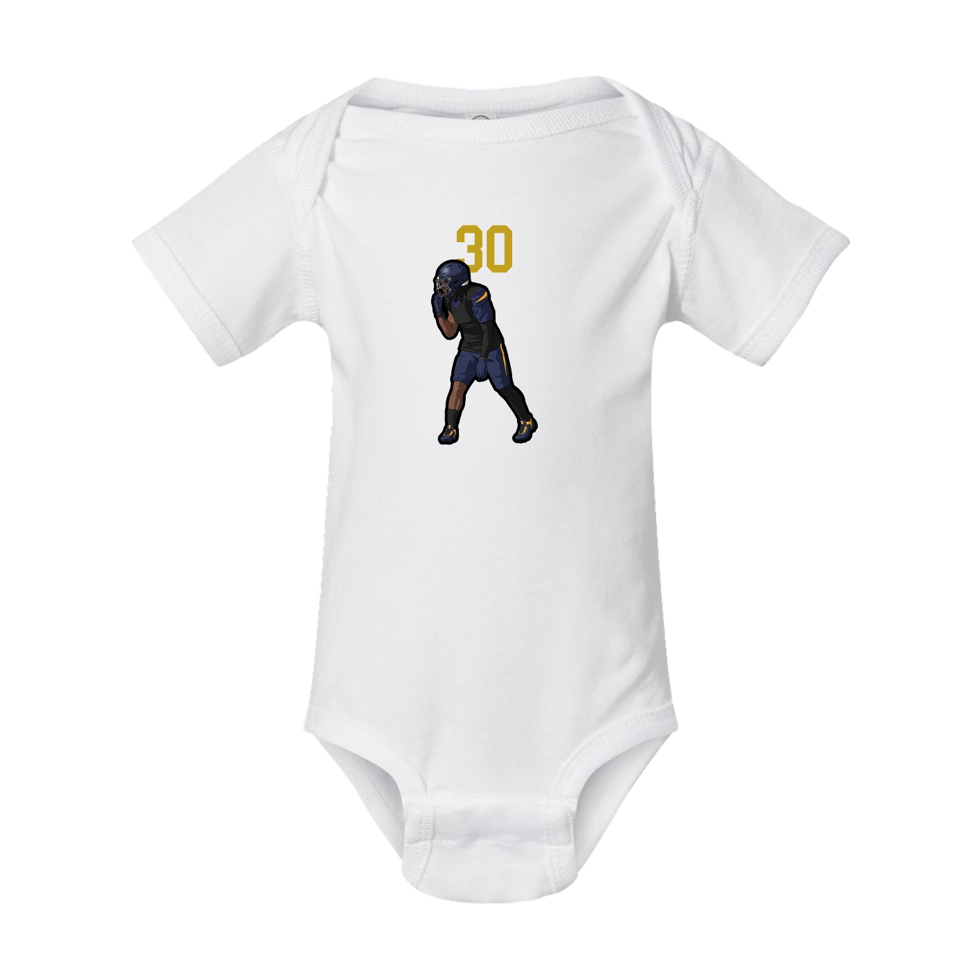 Baby Onesie — Number Top in White
