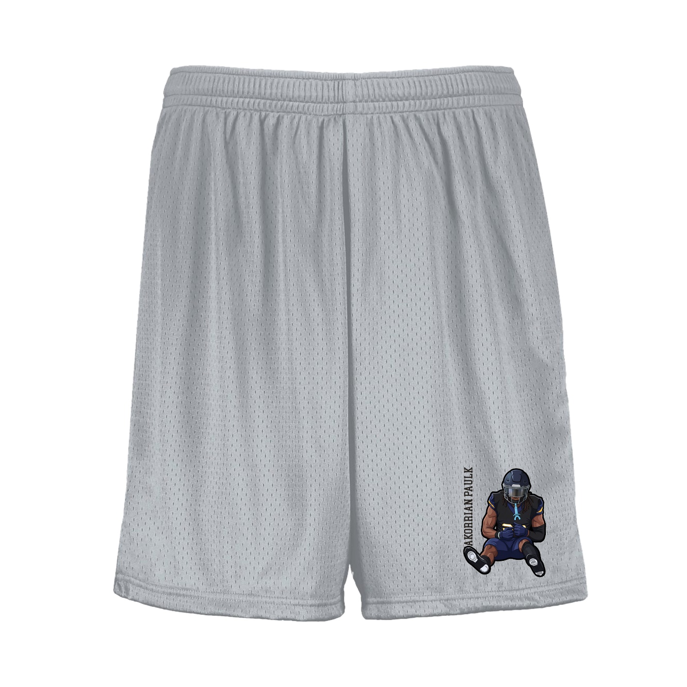 Shorts — Name Vertical in Silver