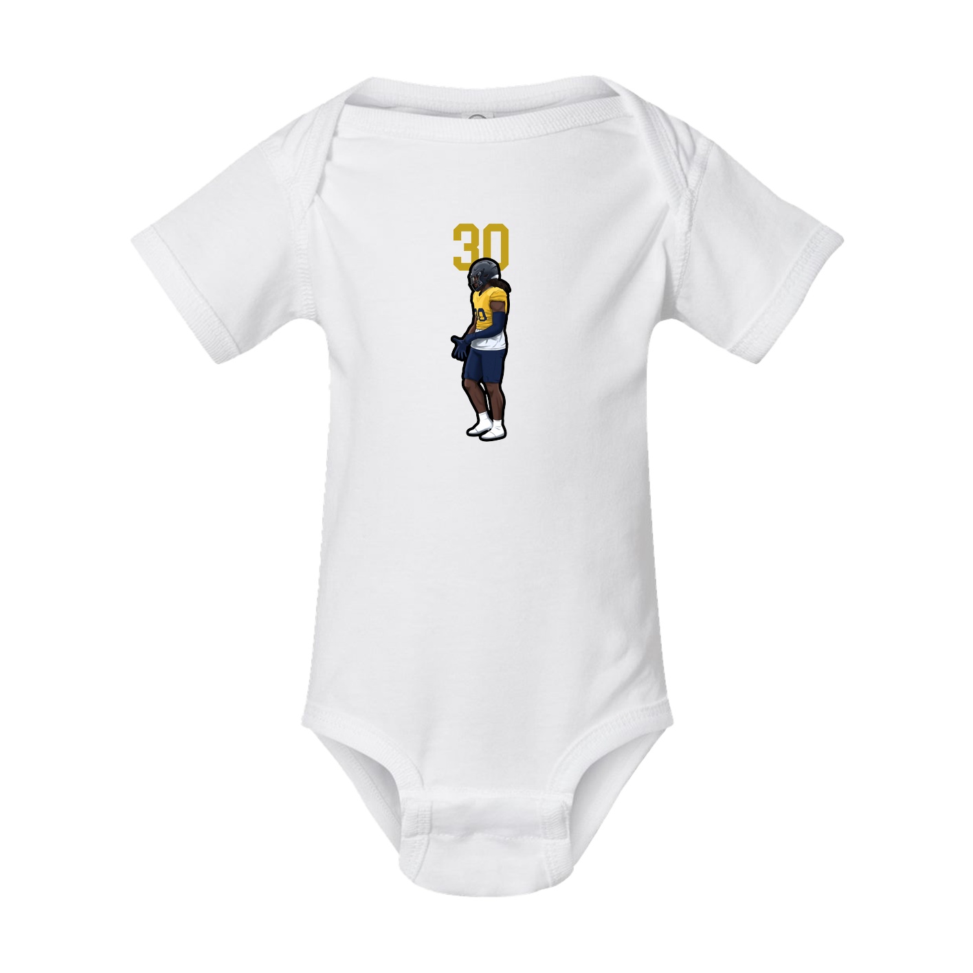 Baby Onesie — Number Top in White