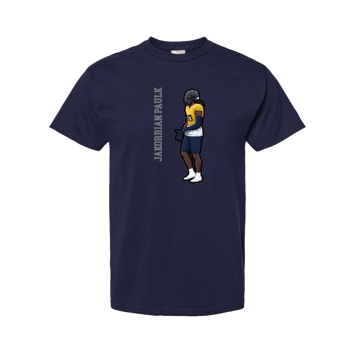 Youth Tee — Name Vertical in Navy